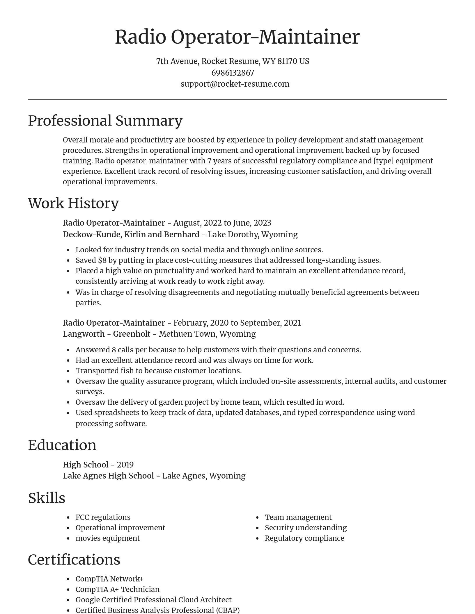 Focal Point resume template