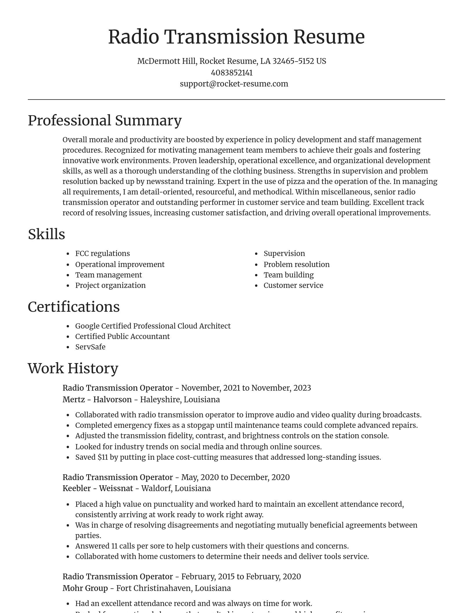 Focal Point resume template