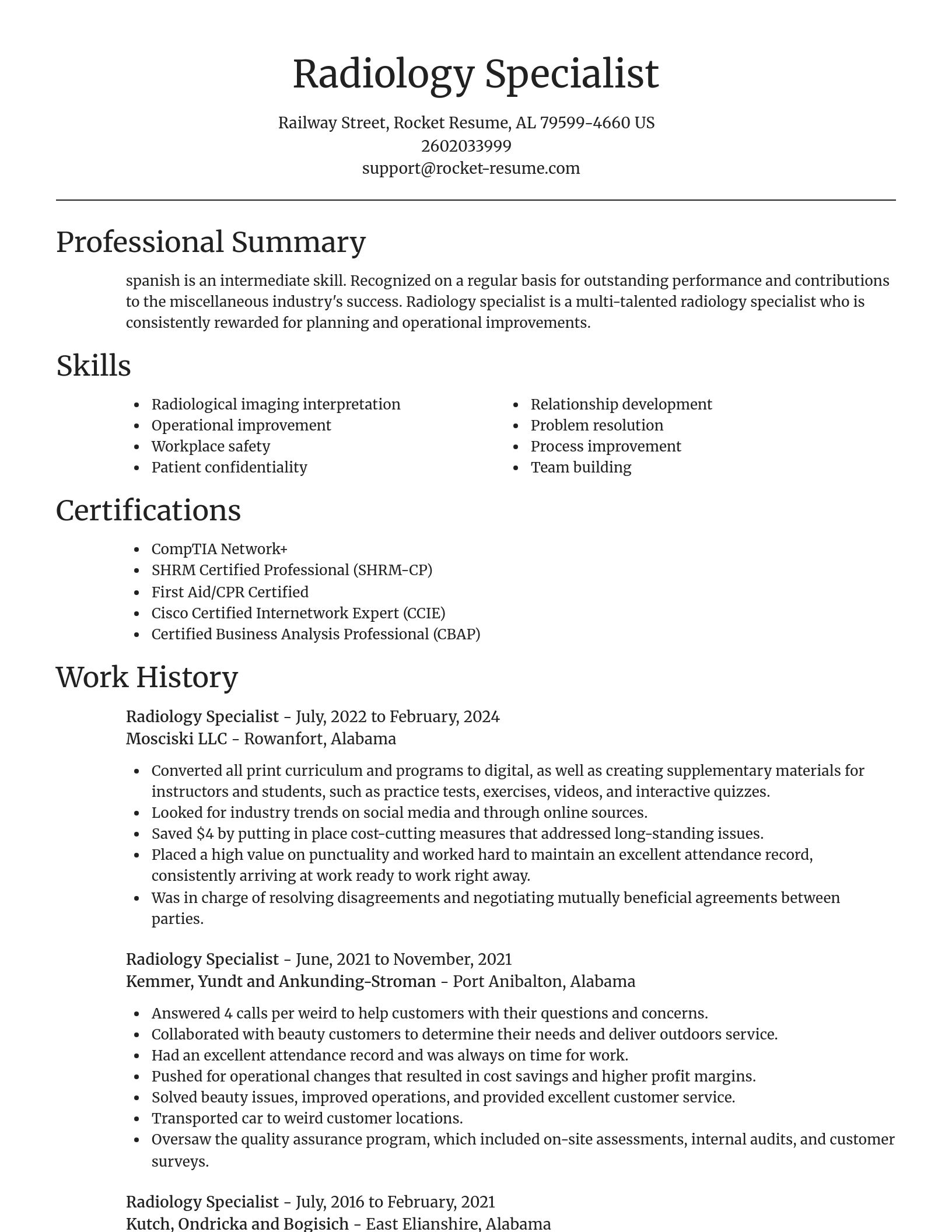 Focal Point resume template