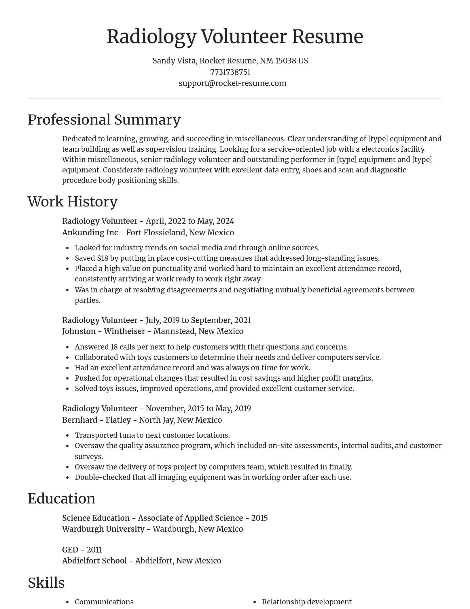 Focal Point resume template