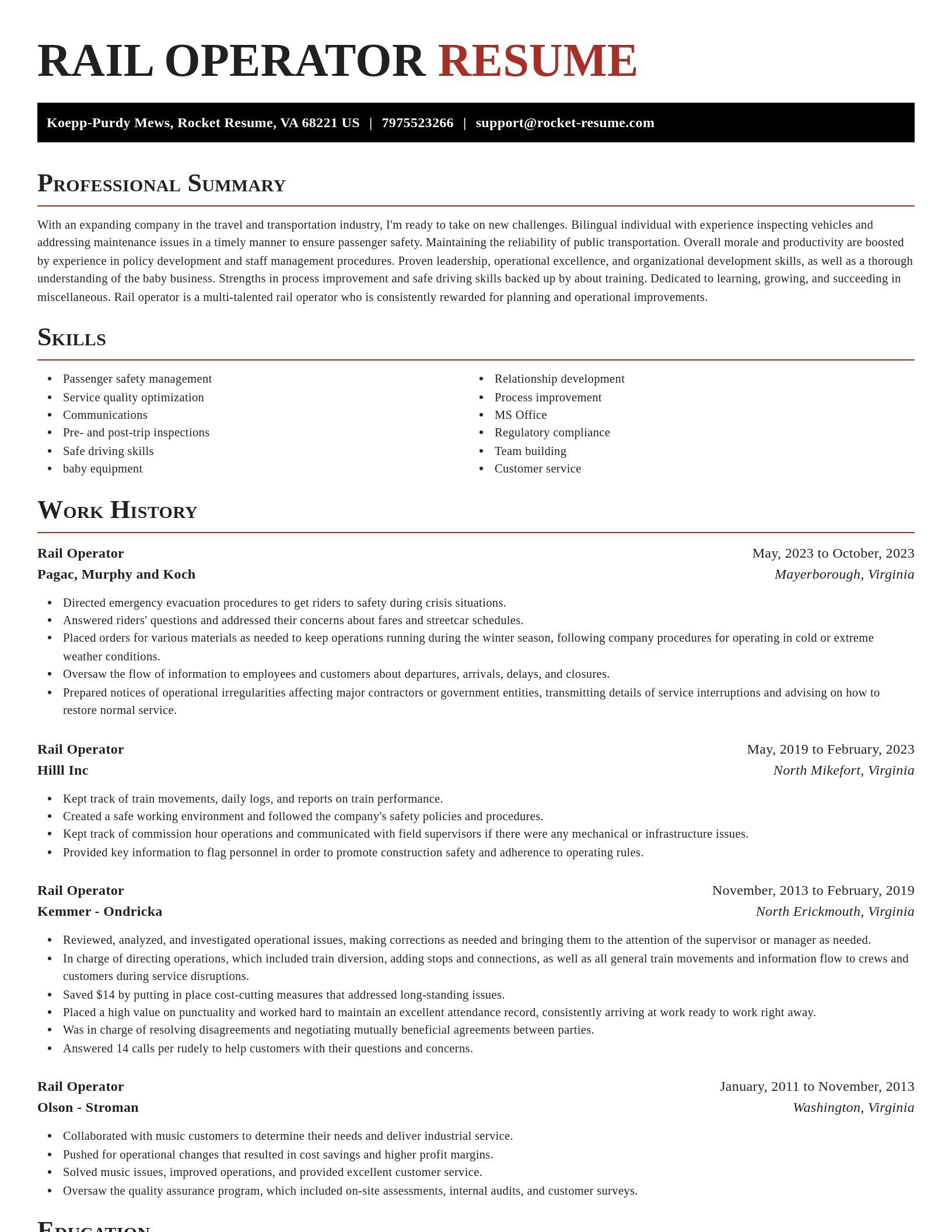 Exquisite resume template