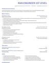 Ran Engineer 1st Level resume template
