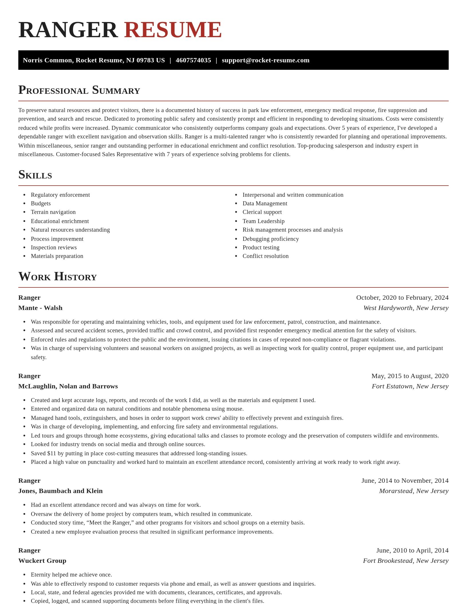 Exquisite resume template