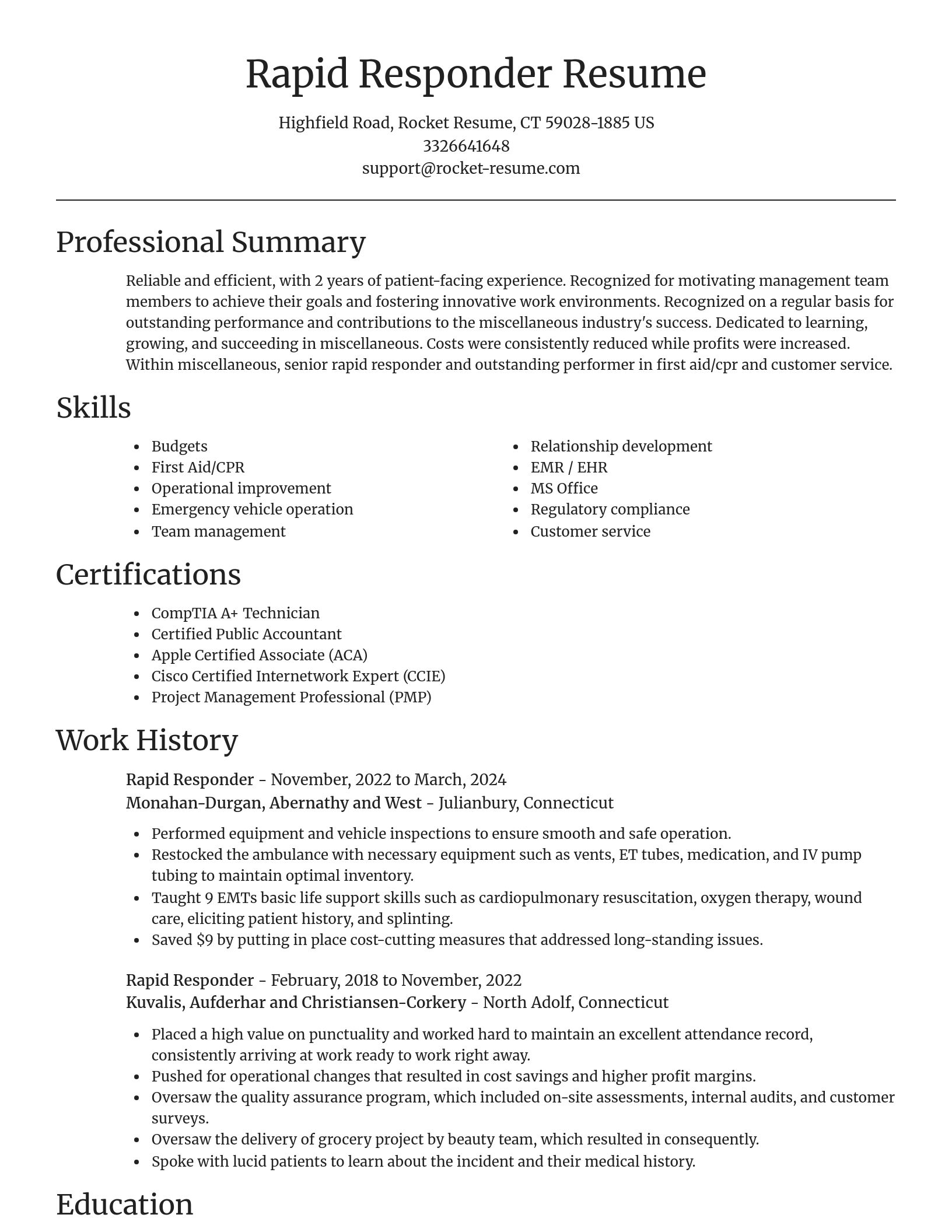 Focal Point resume template