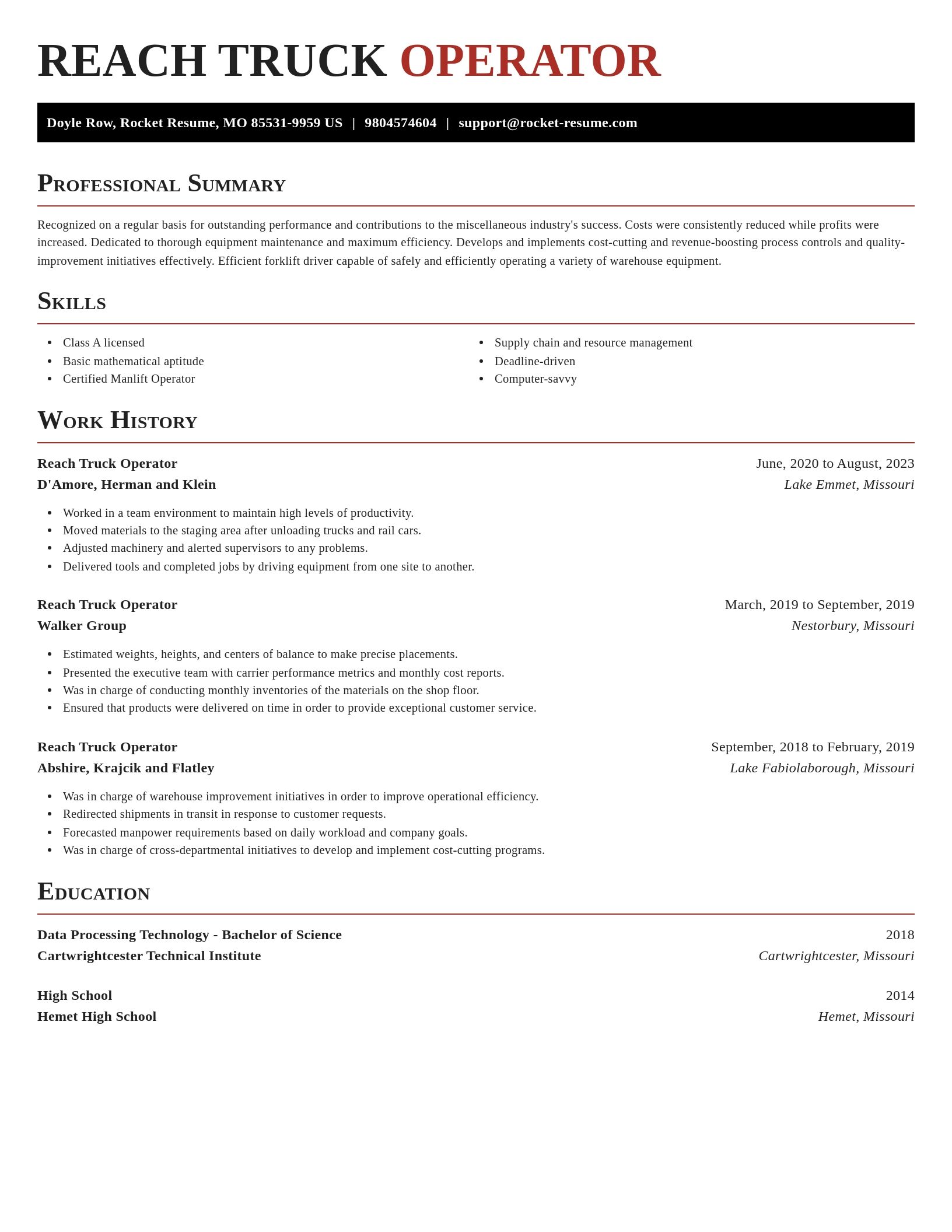 Exquisite resume template