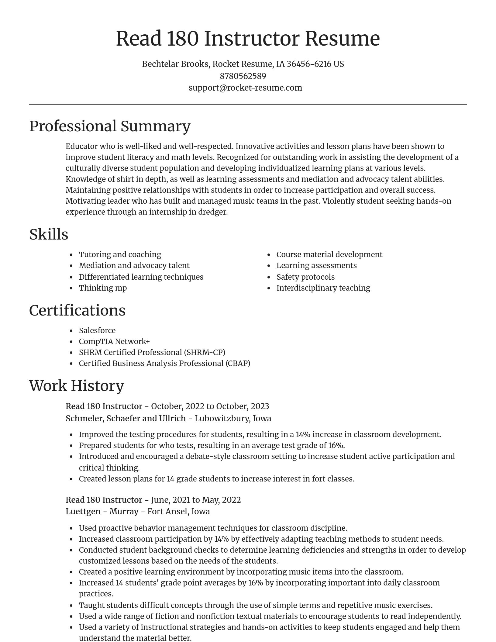 Focal Point resume template