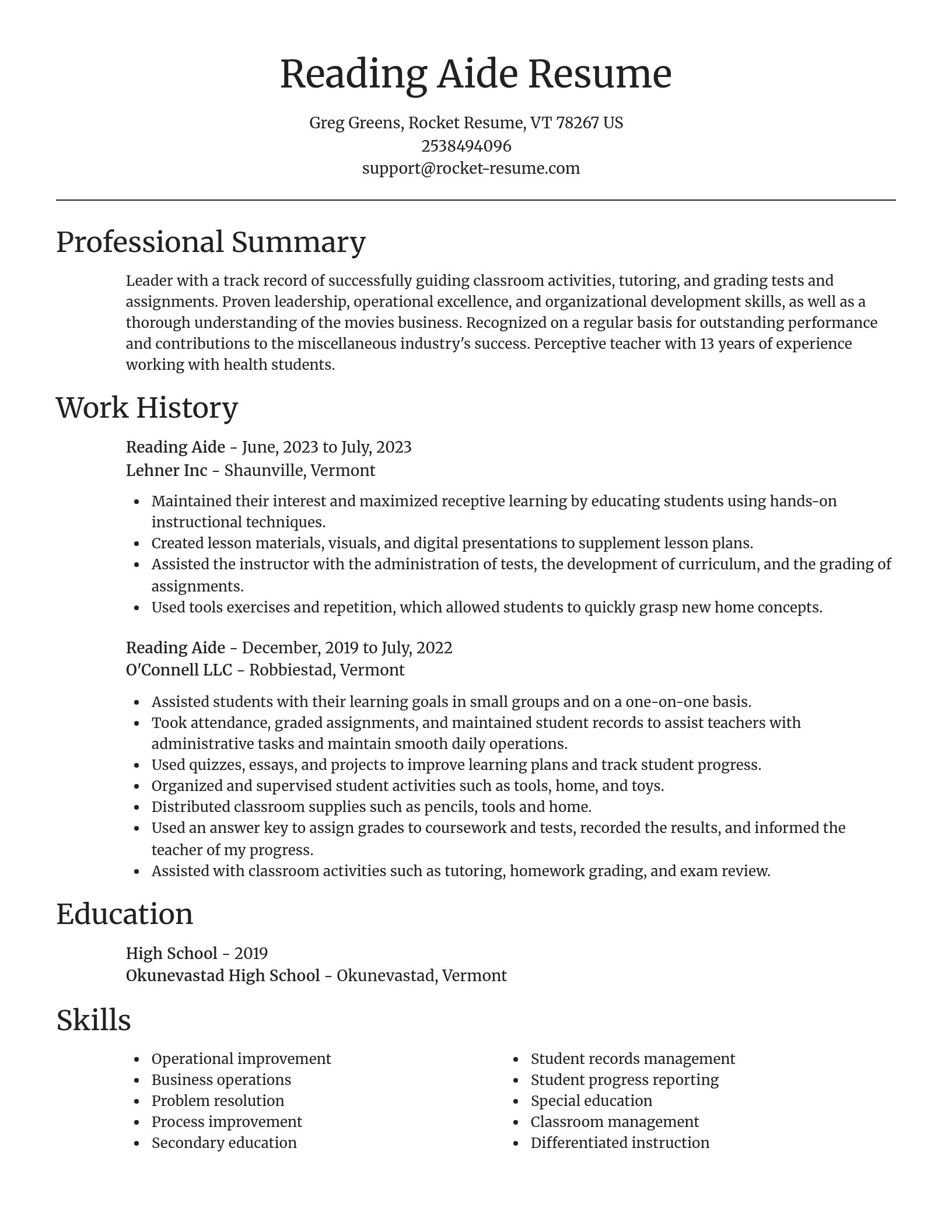 Focal Point resume template