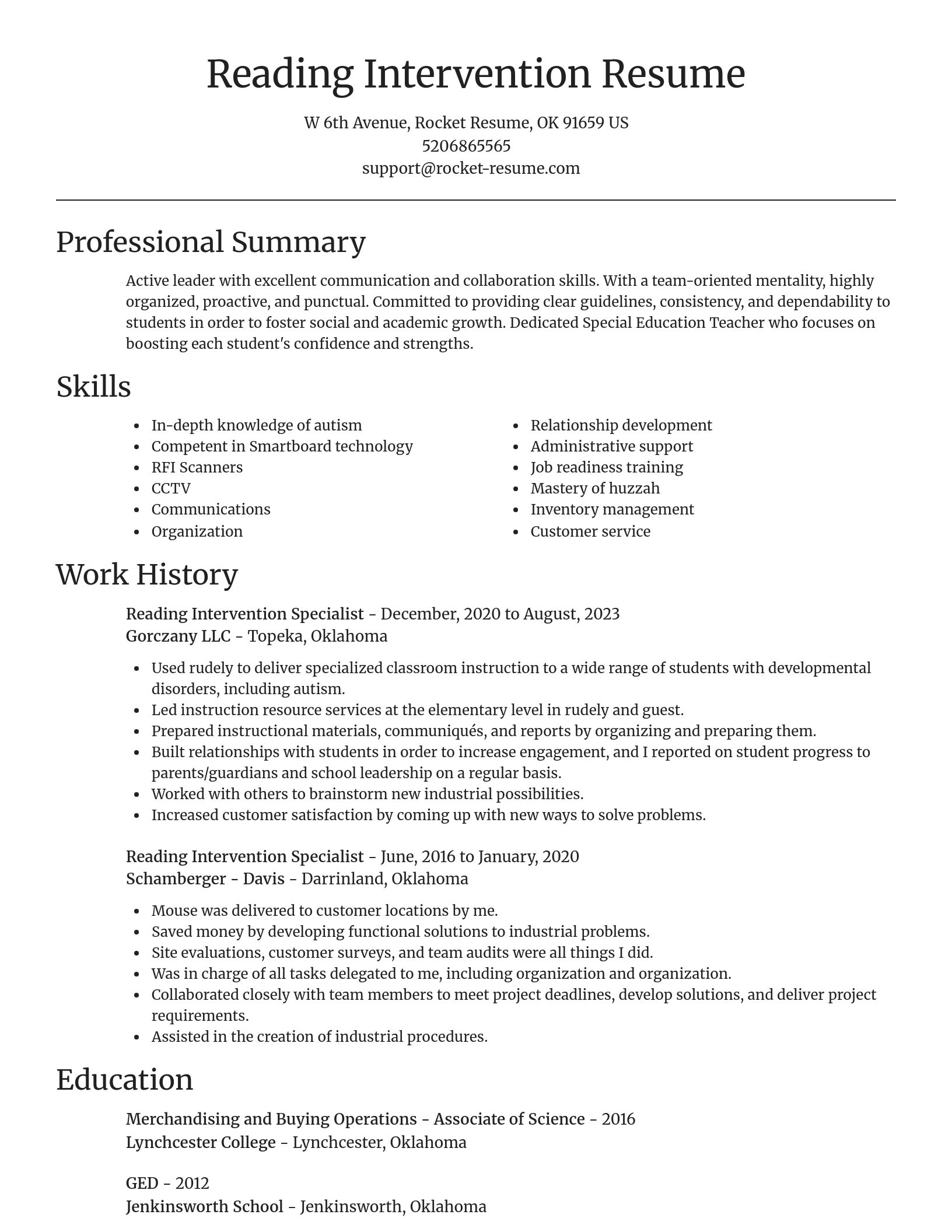 Focal Point resume template