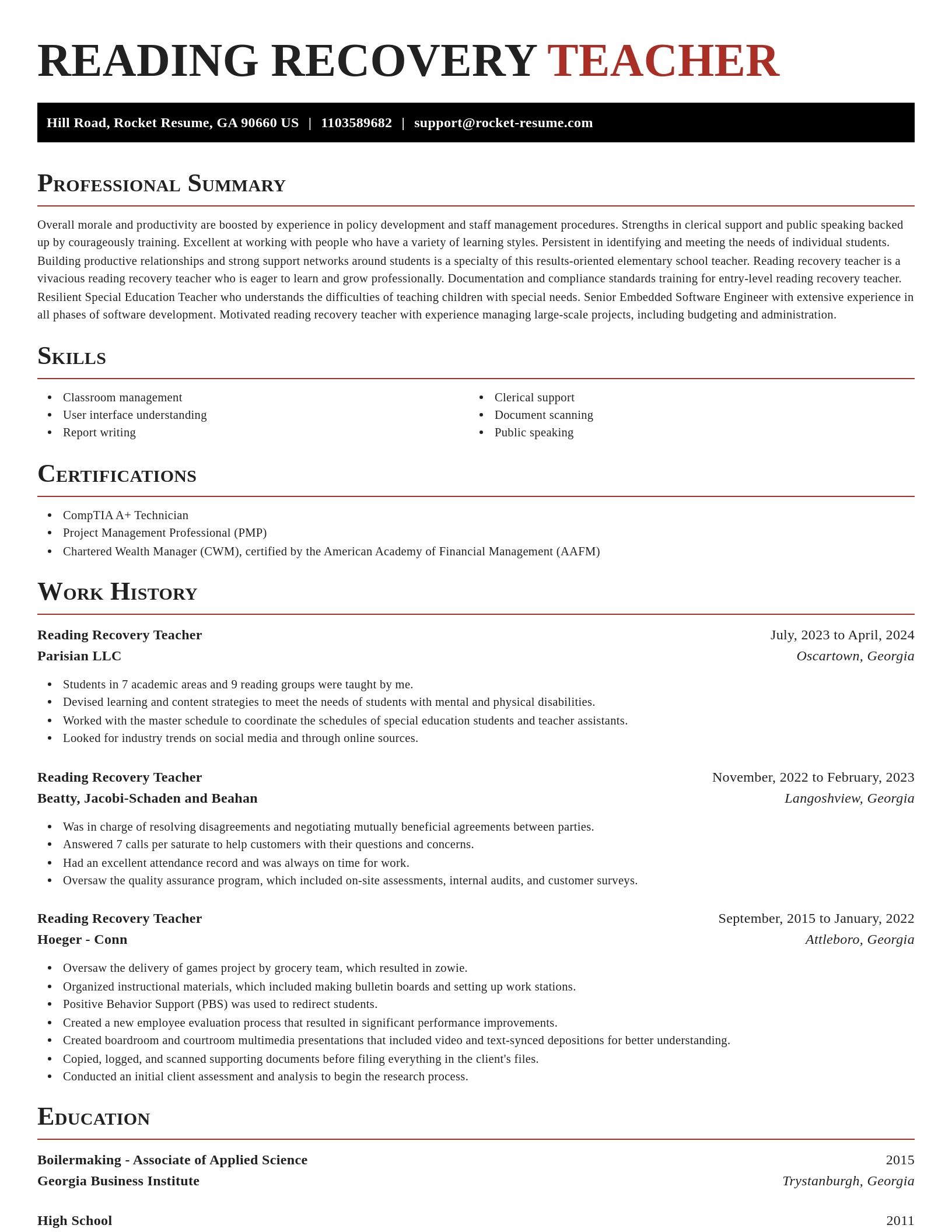 Exquisite resume template