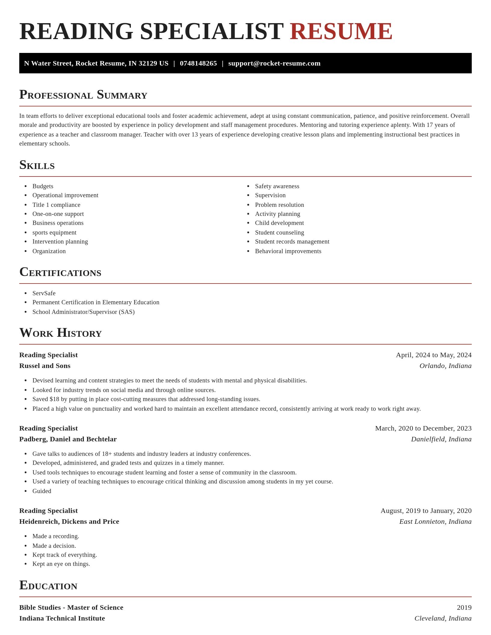 Exquisite resume template
