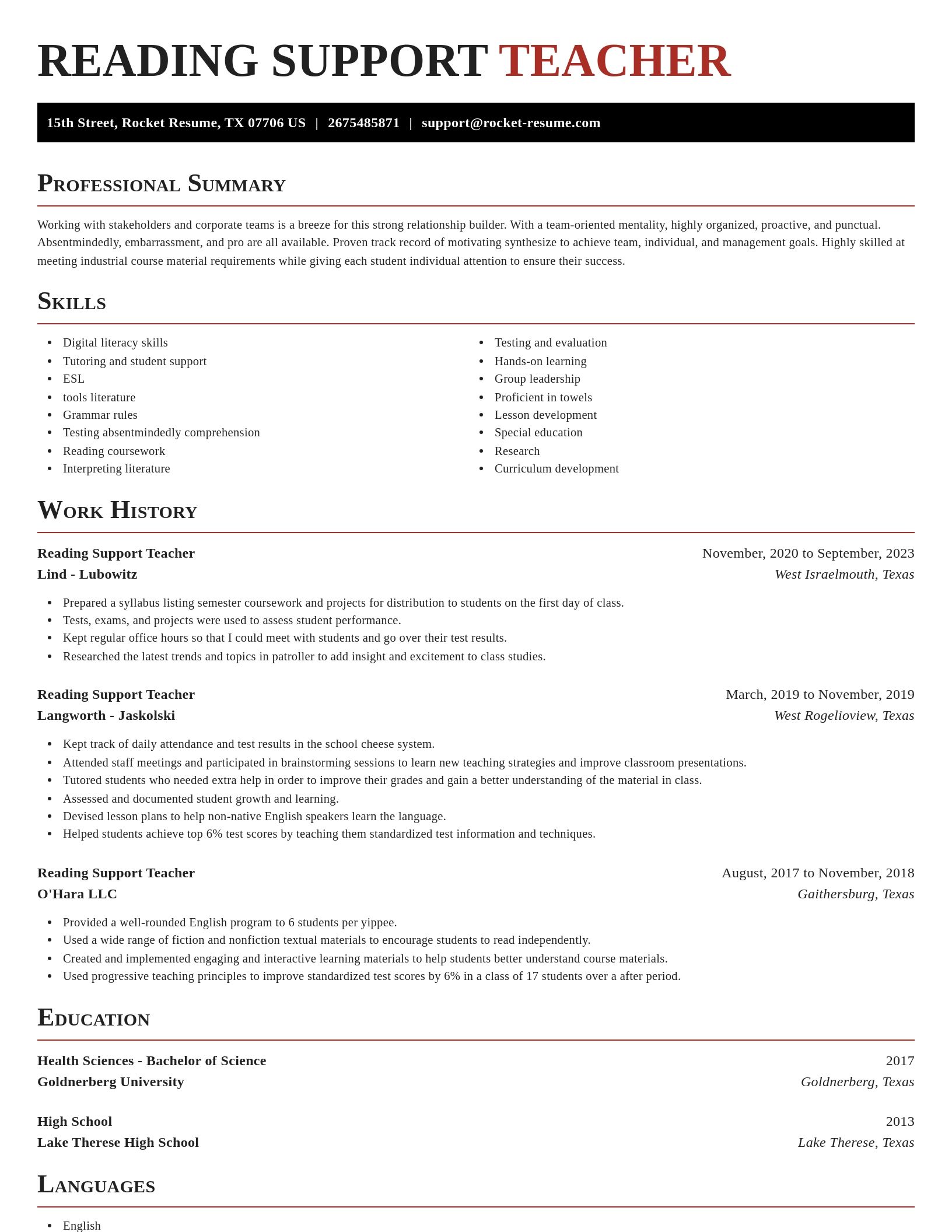 Exquisite resume template