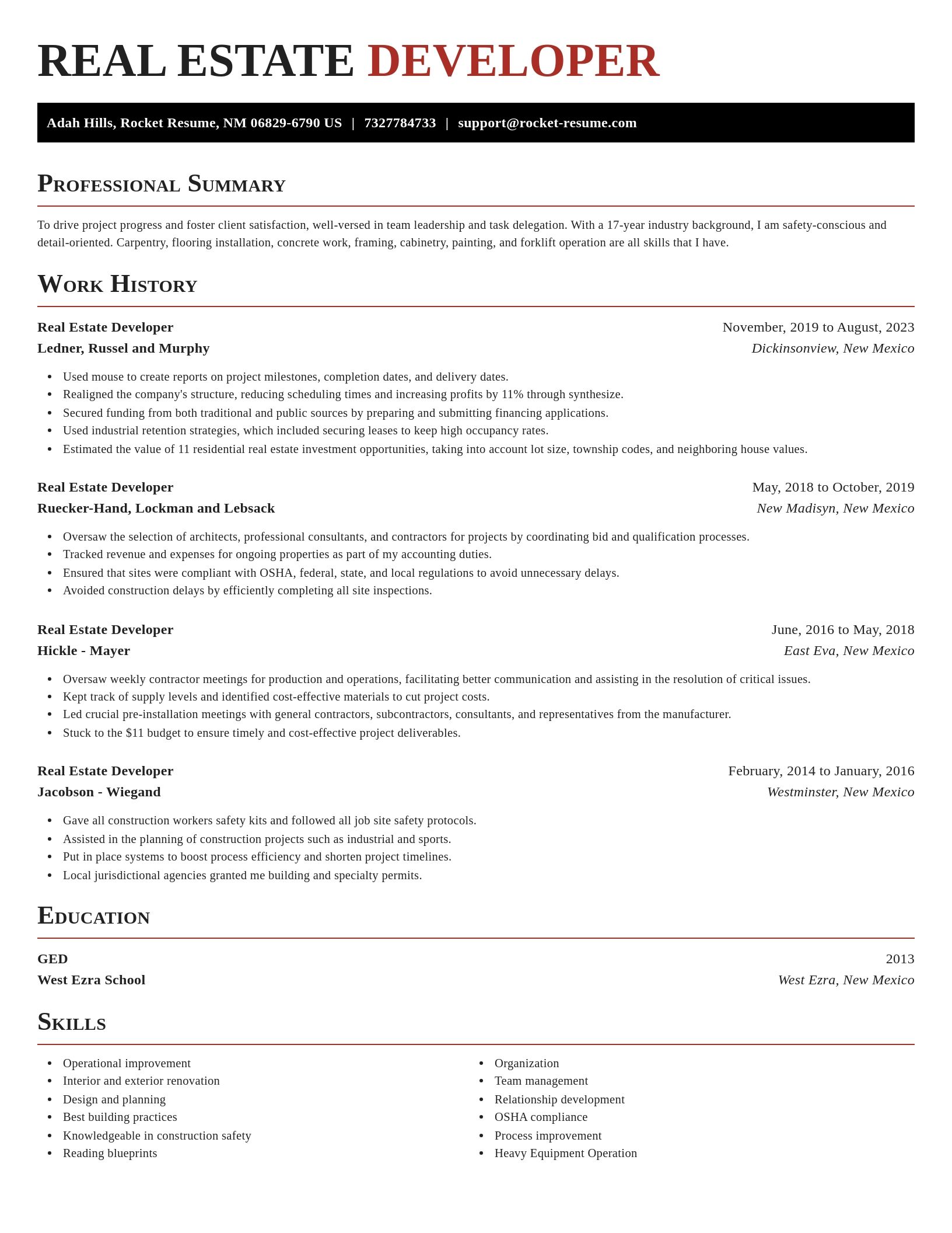 Exquisite resume template