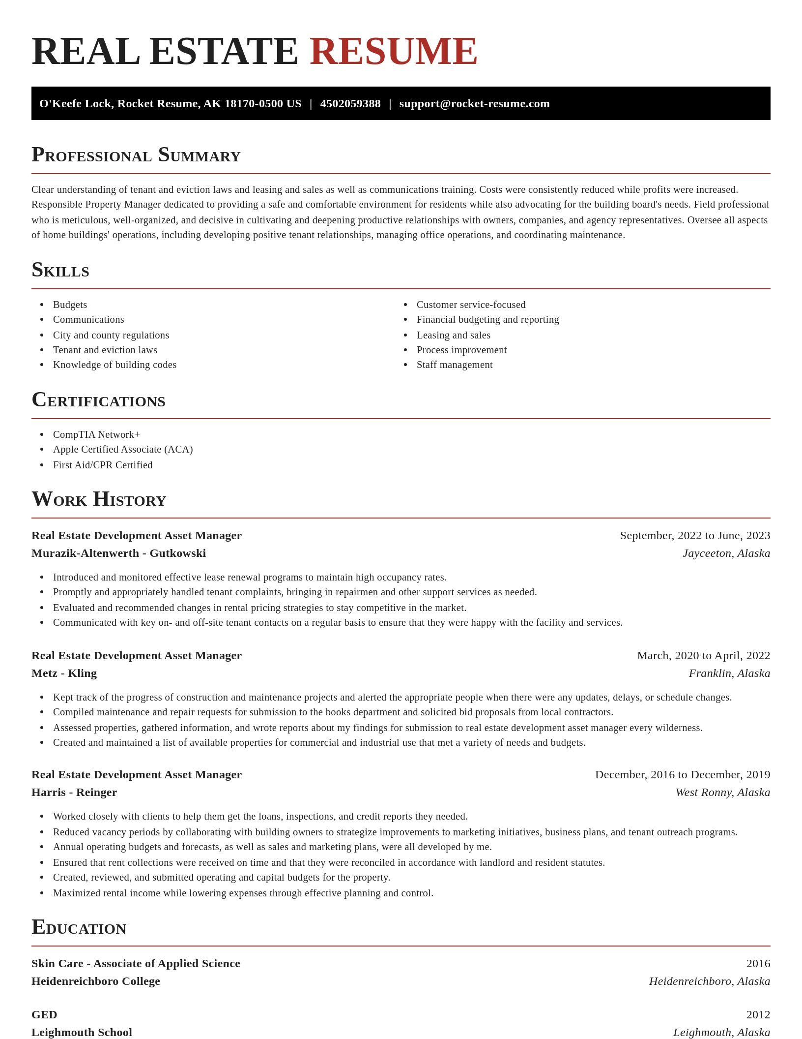 Exquisite resume template