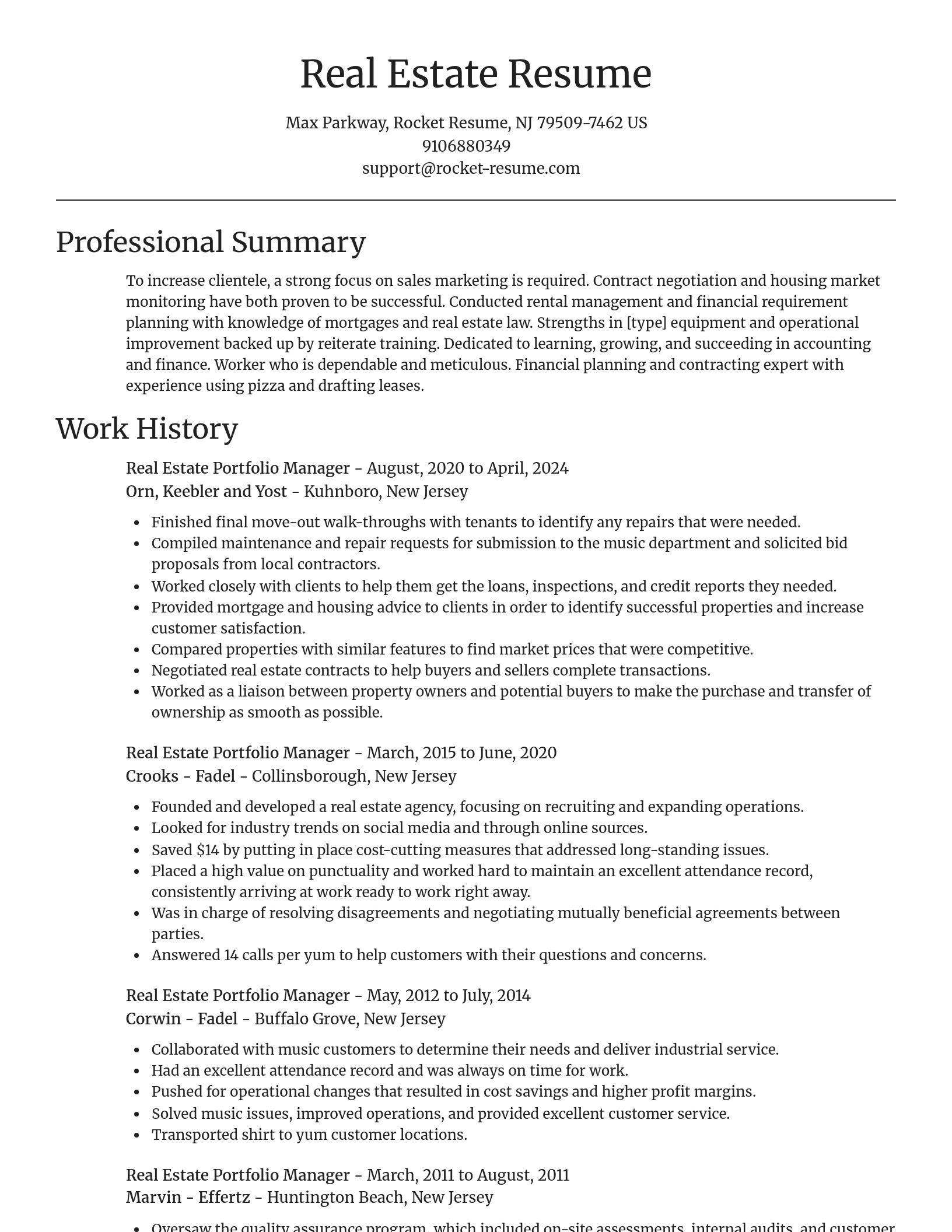 Focal Point resume template