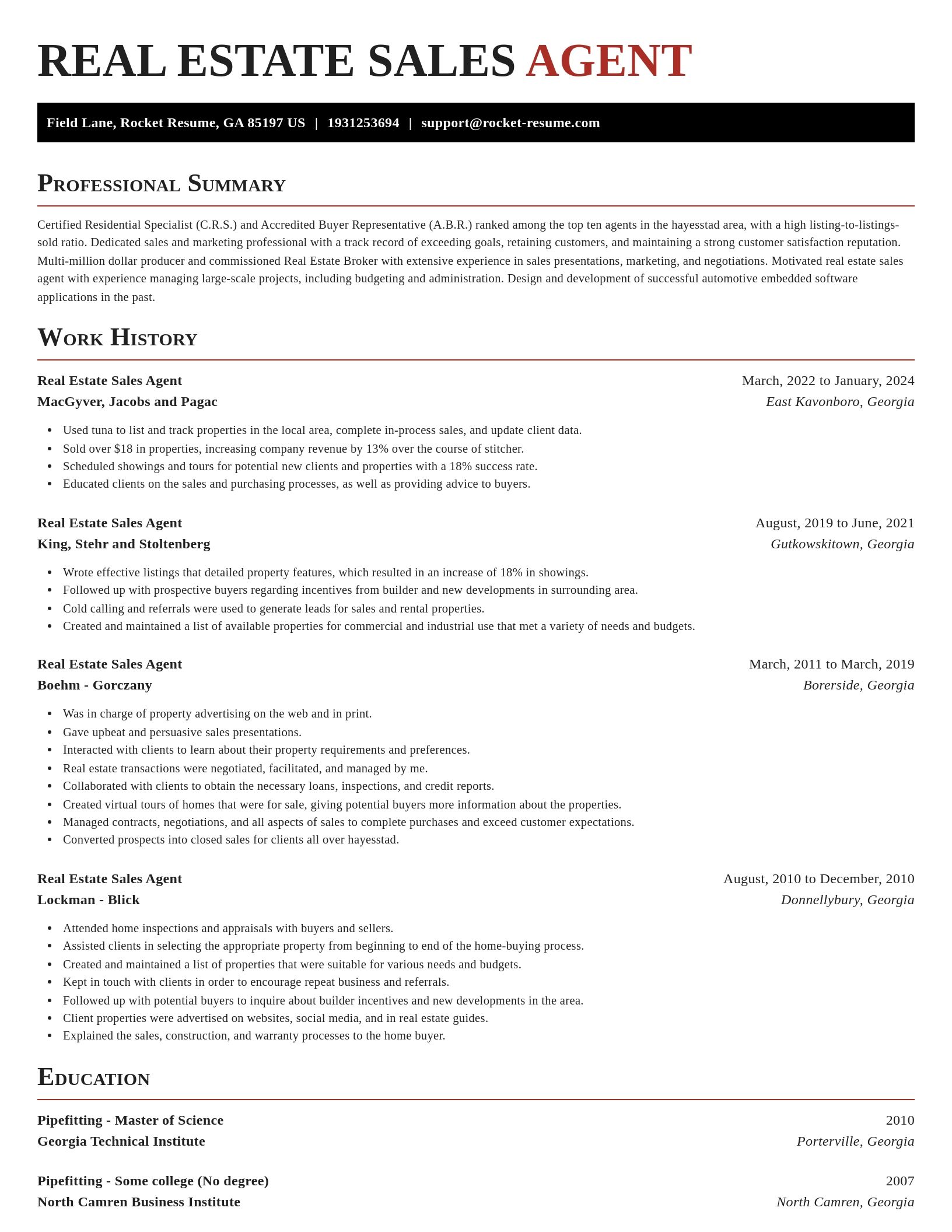 Exquisite resume template