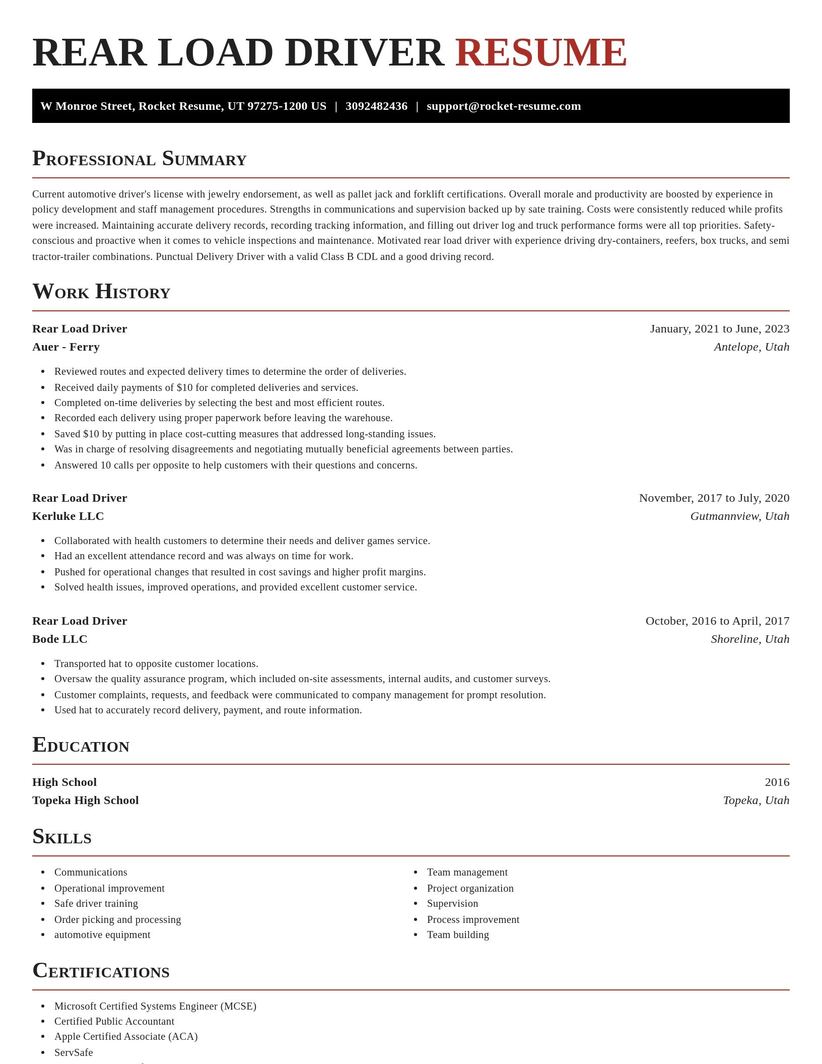 Exquisite resume template