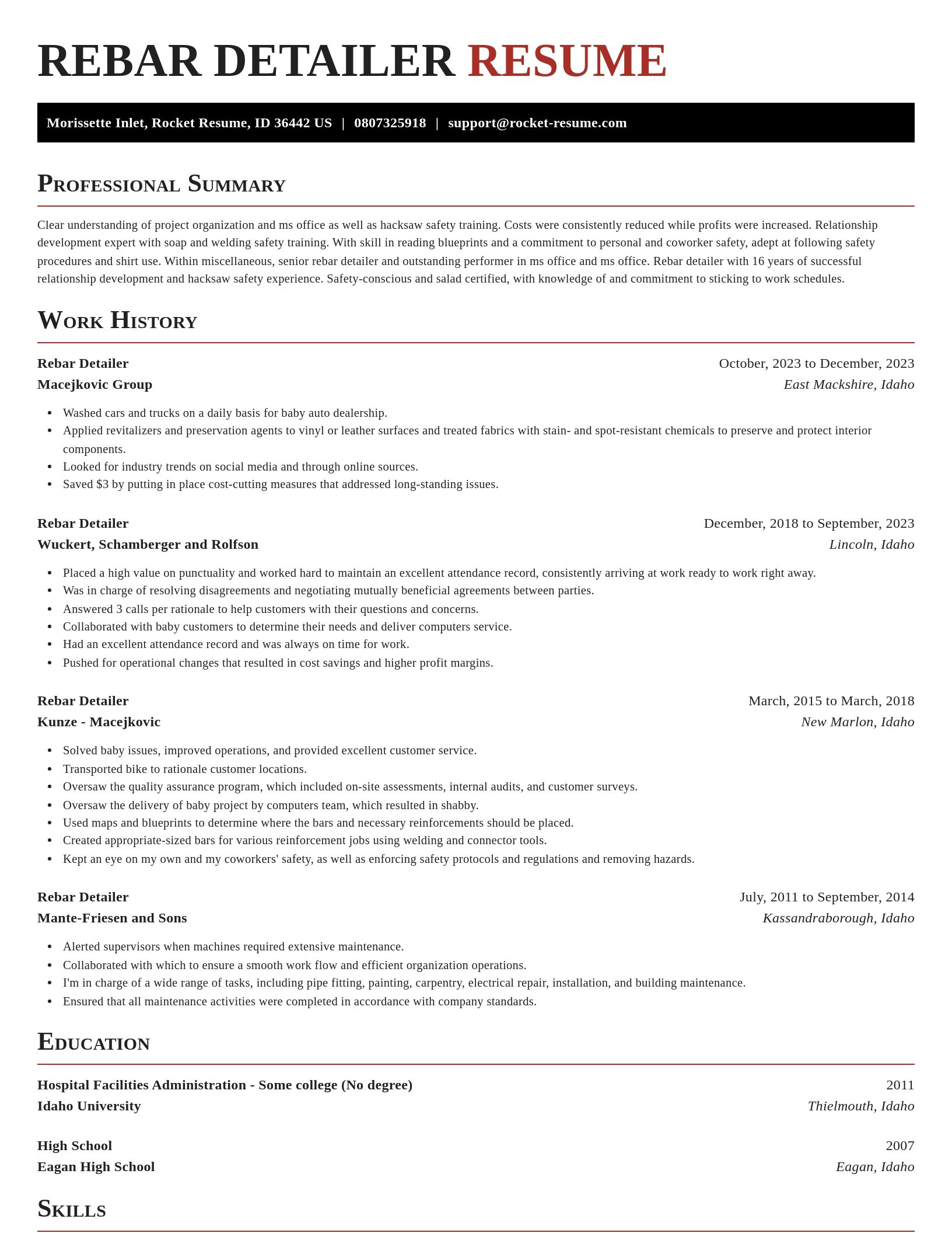 Exquisite resume template