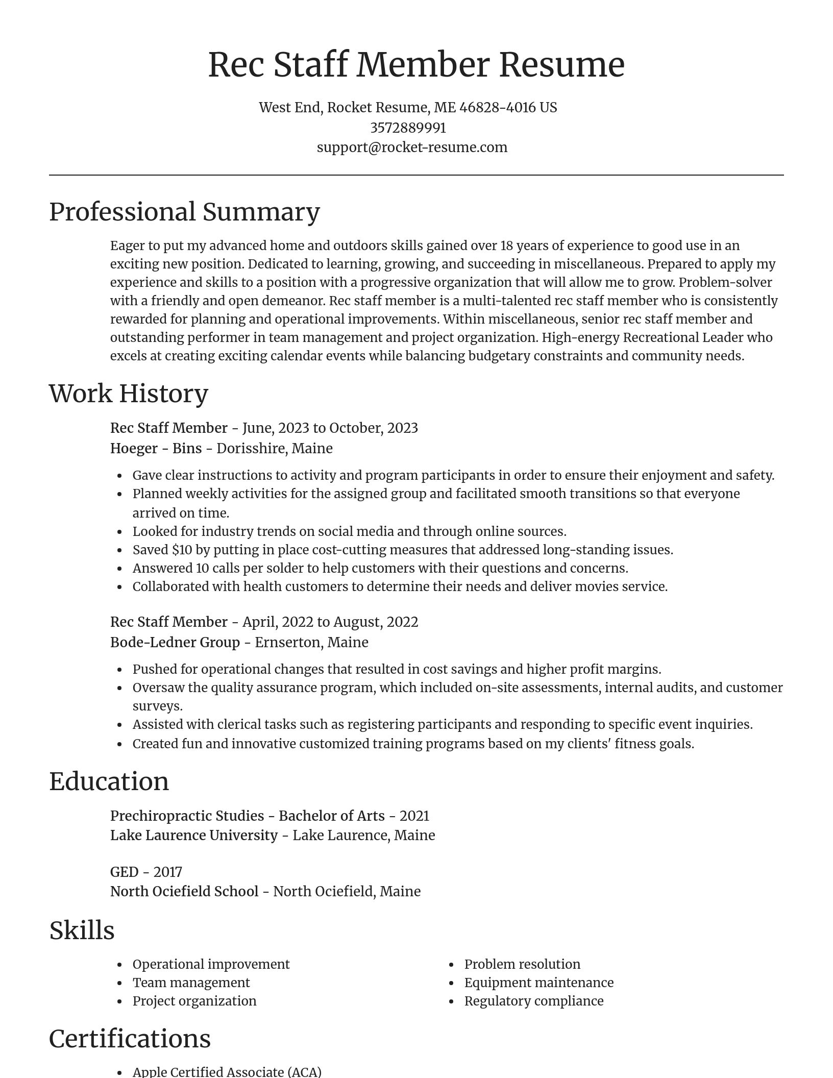 Focal Point resume template