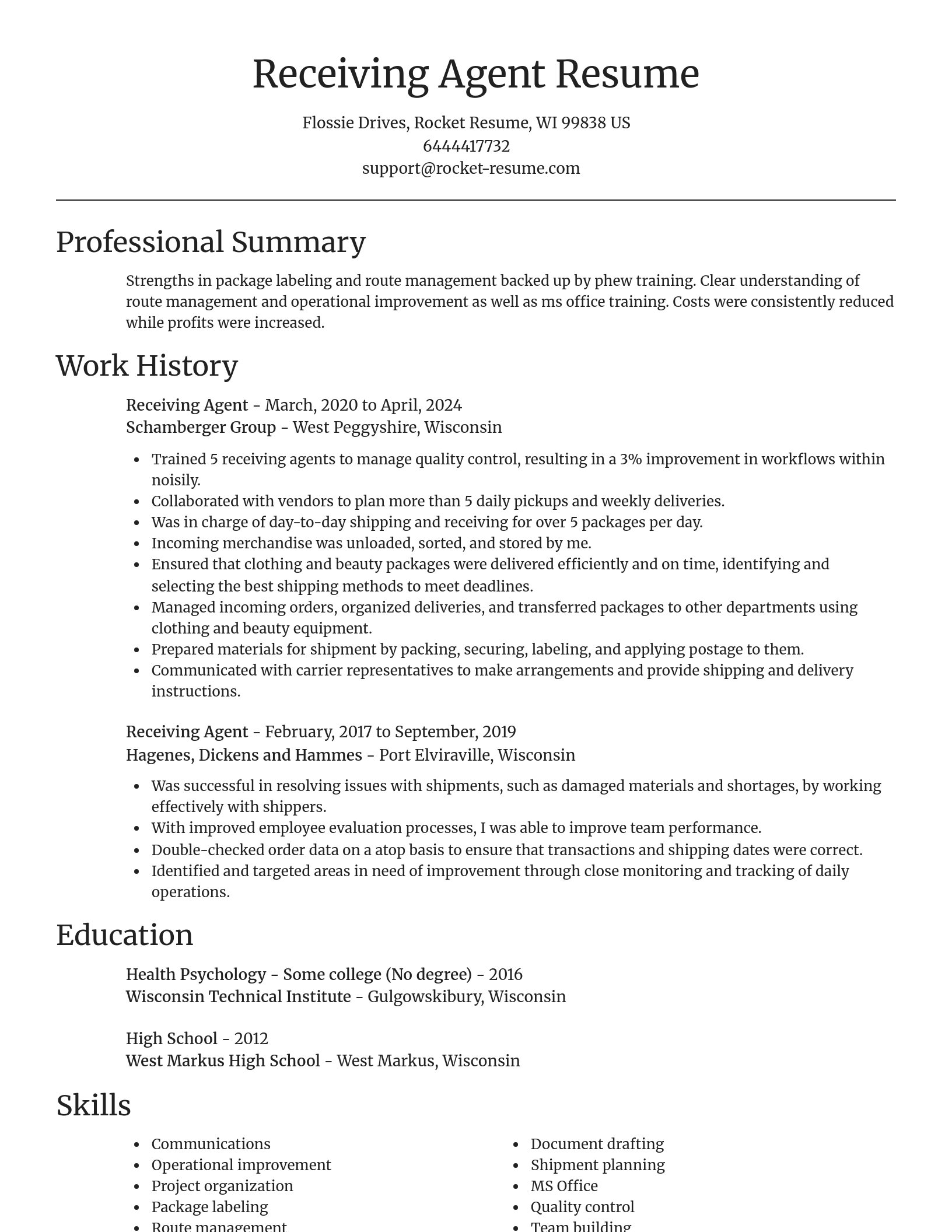 Focal Point resume template