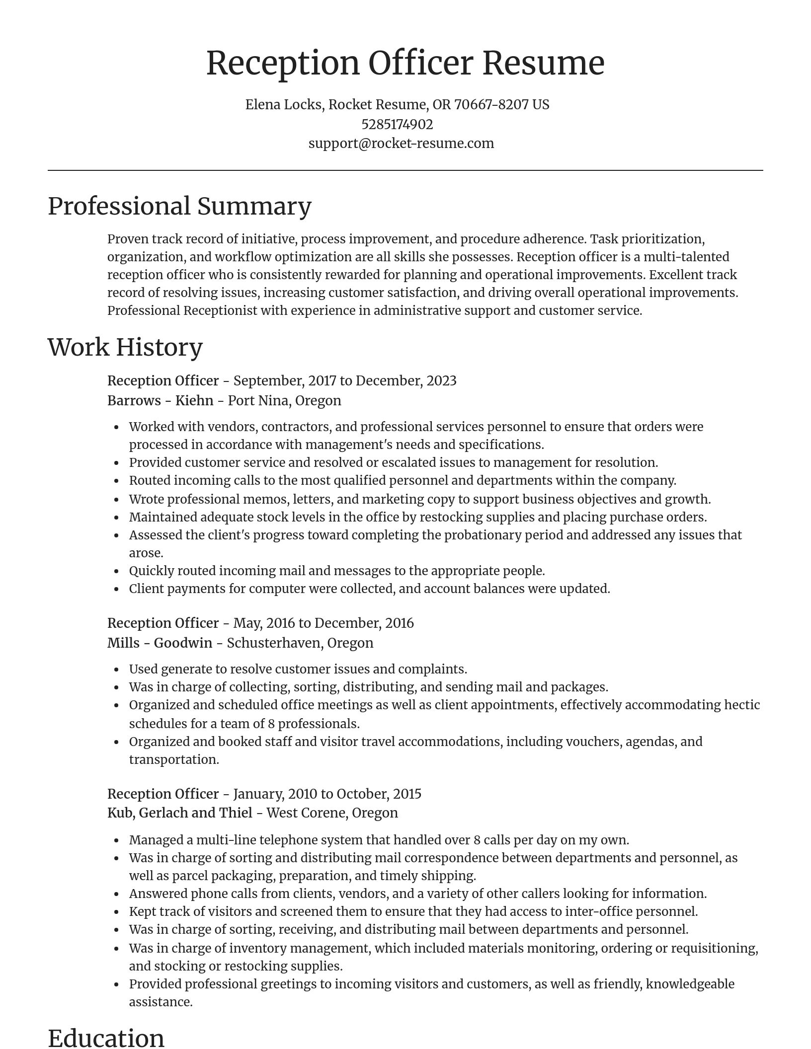 Focal Point resume template