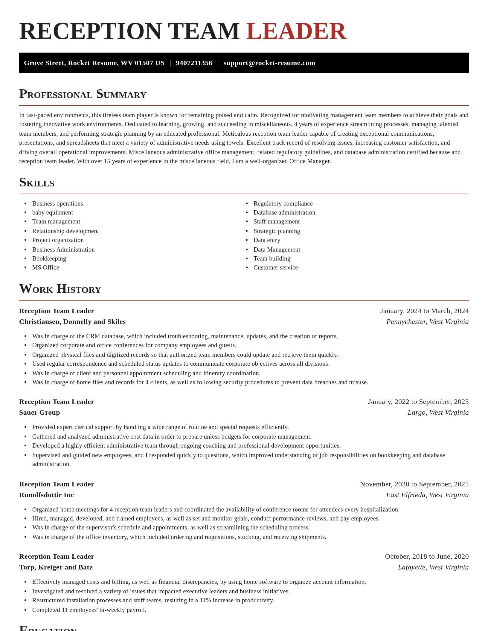 Exquisite resume template