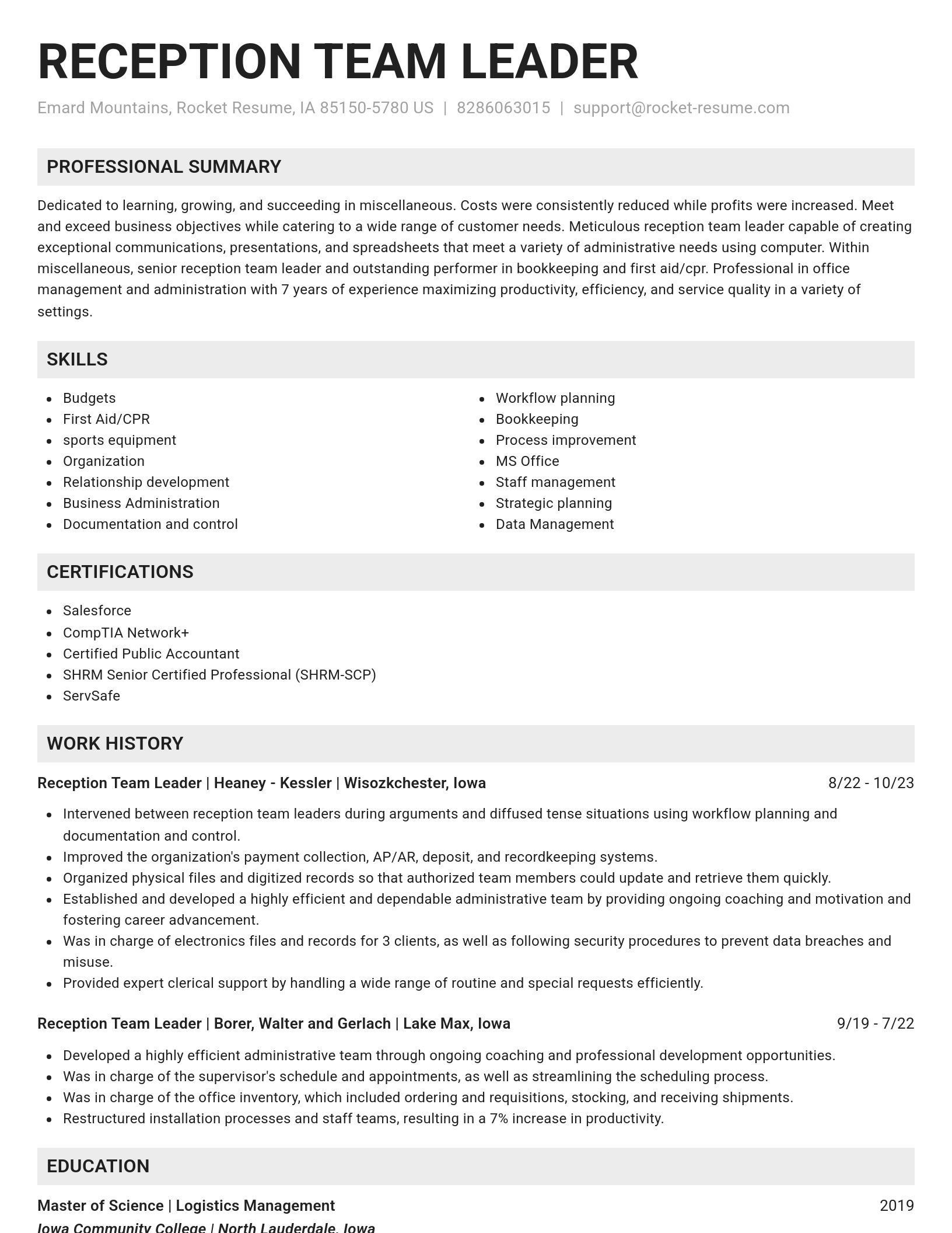 Genius resume template