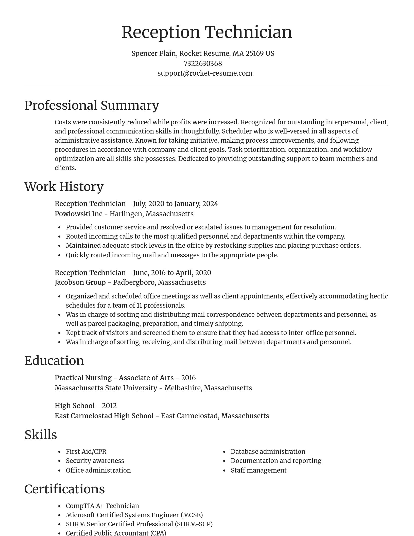 Focal Point resume template