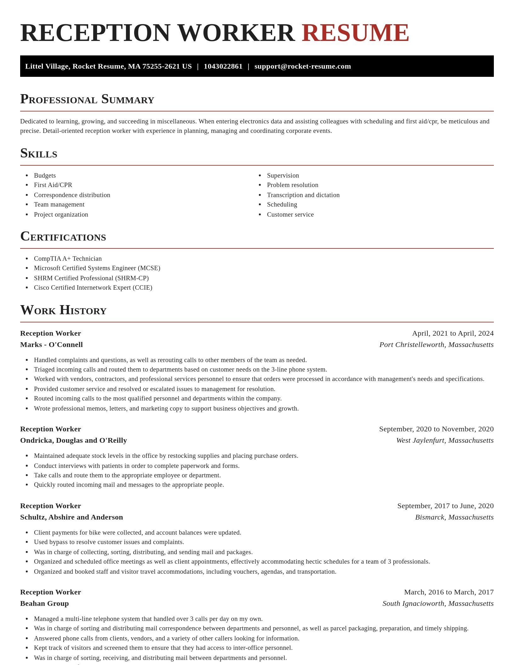 Exquisite resume template