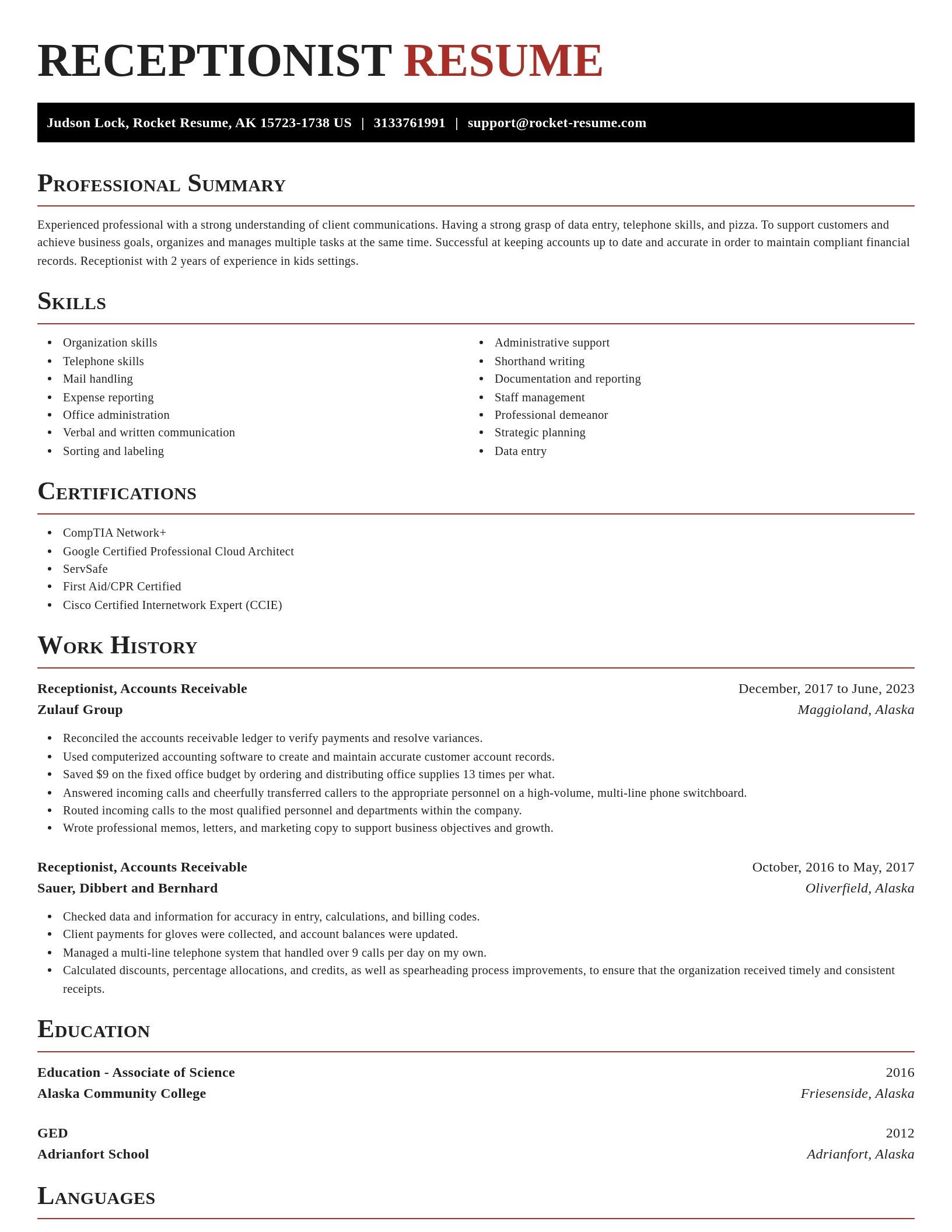 Exquisite resume template