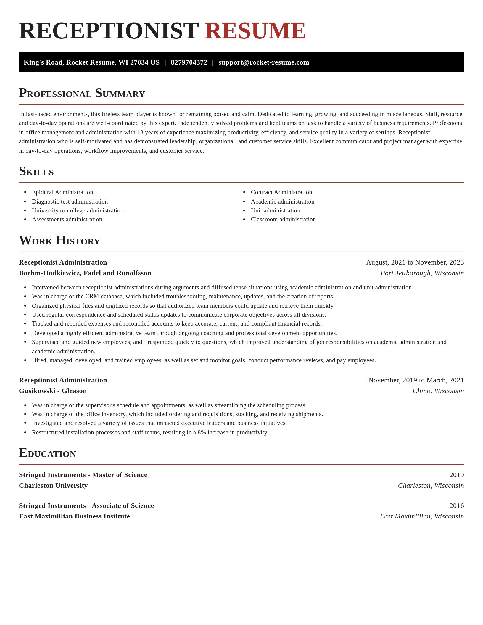 Exquisite resume template