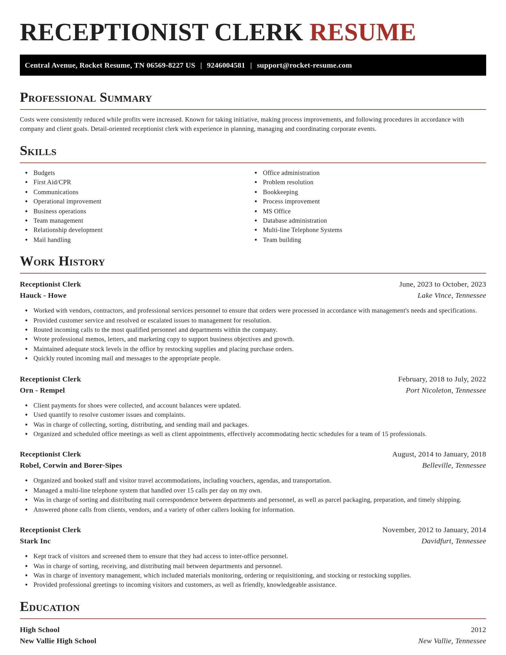 Exquisite resume template