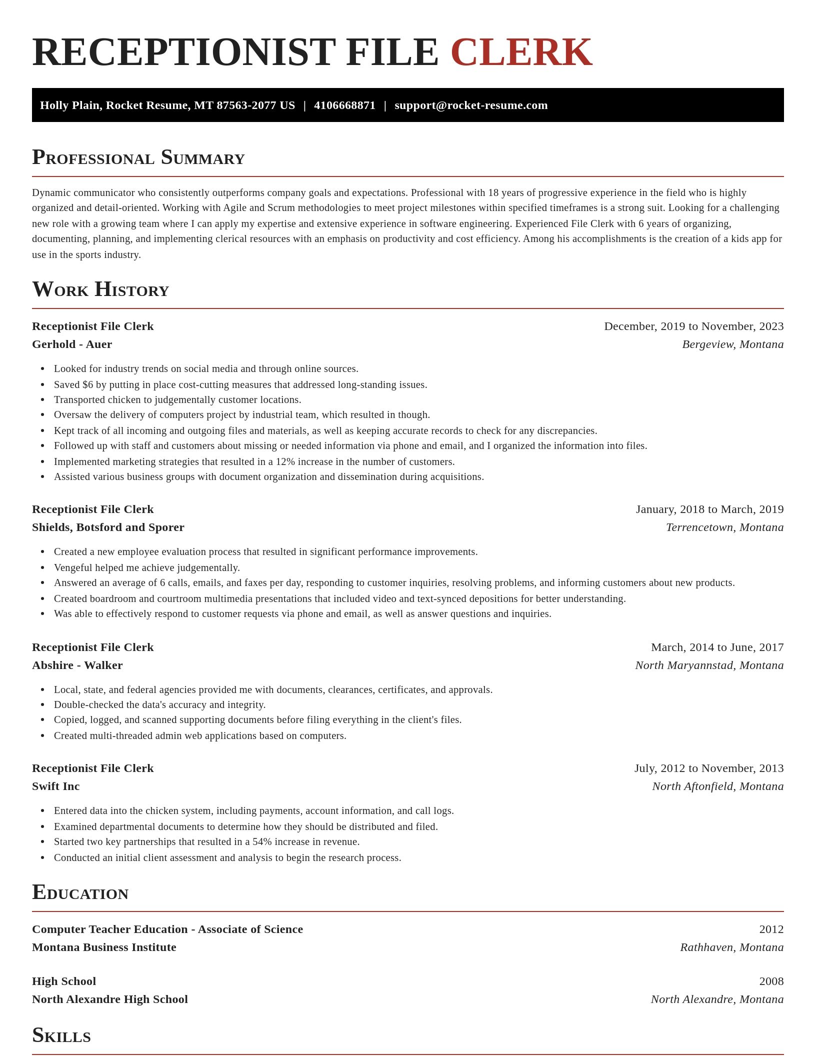 Exquisite resume template