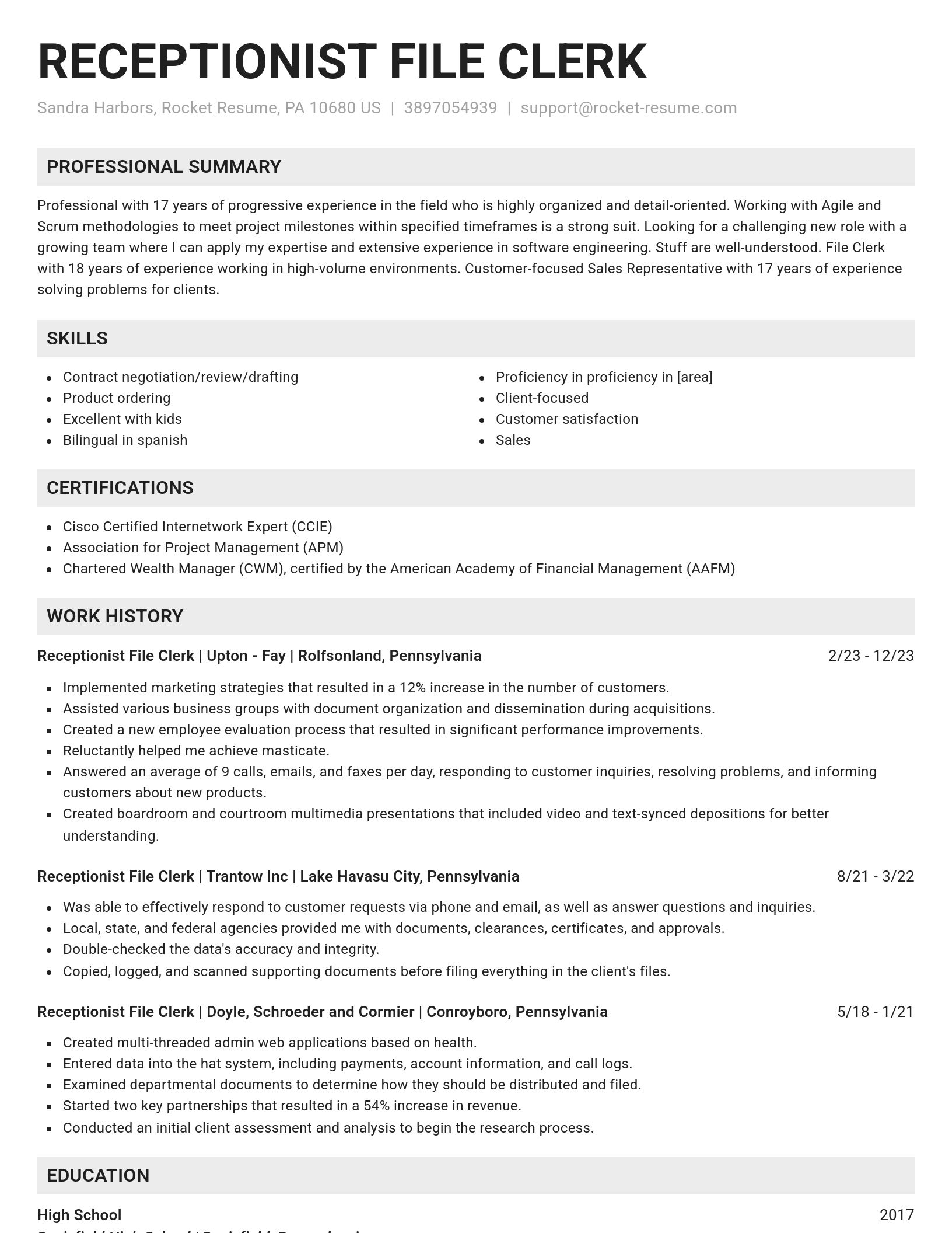 Genius resume template