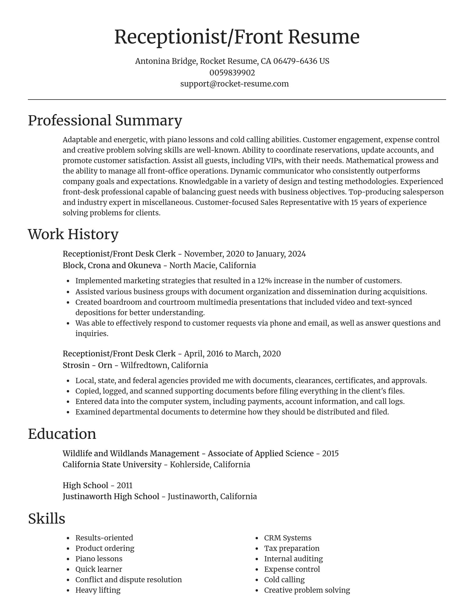 Focal Point resume template