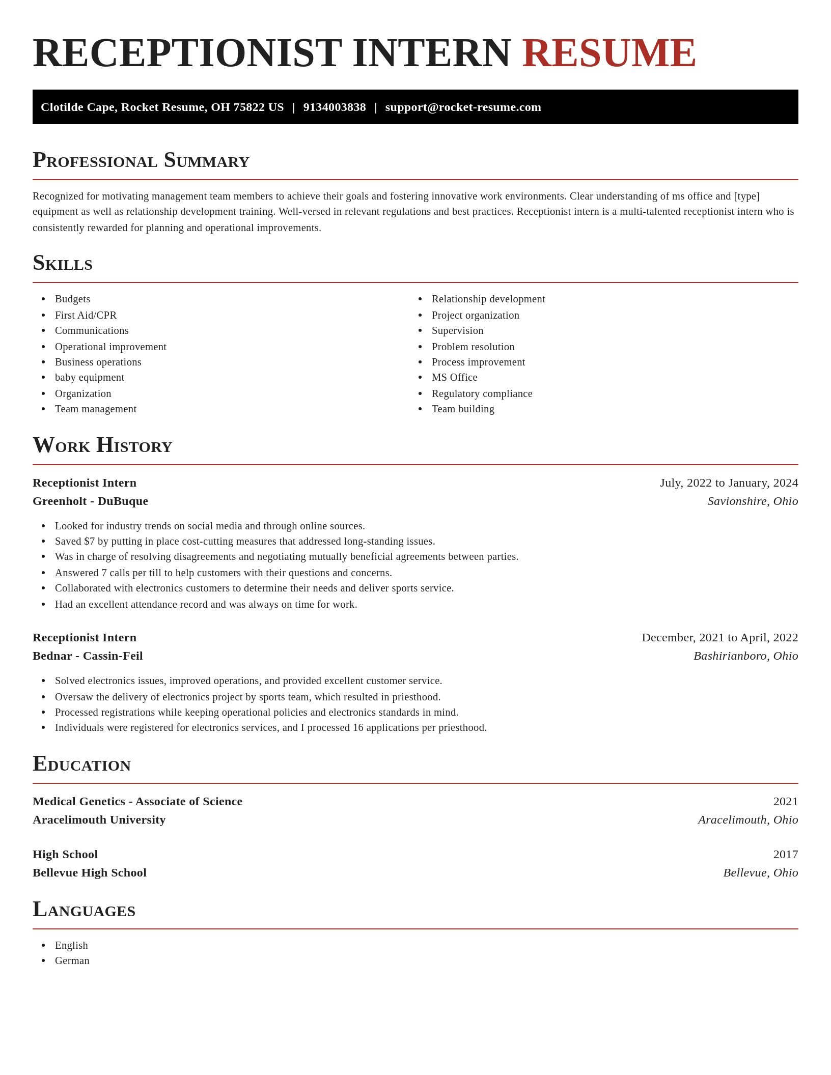 Exquisite resume template