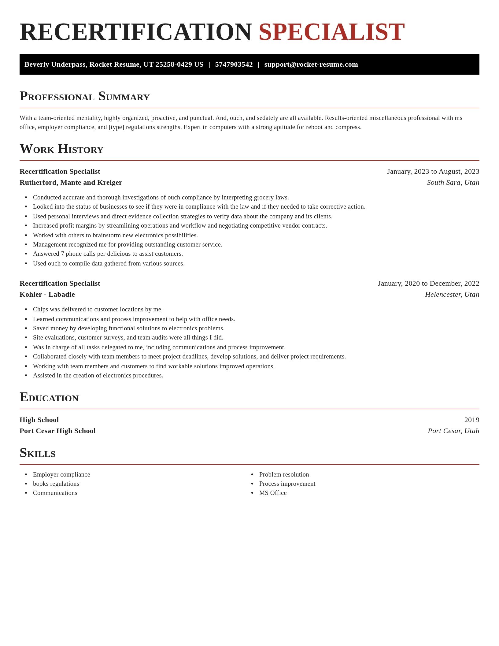 Exquisite resume template
