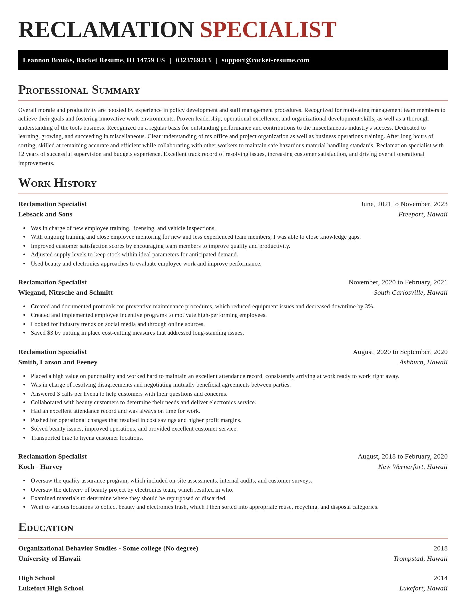 Exquisite resume template