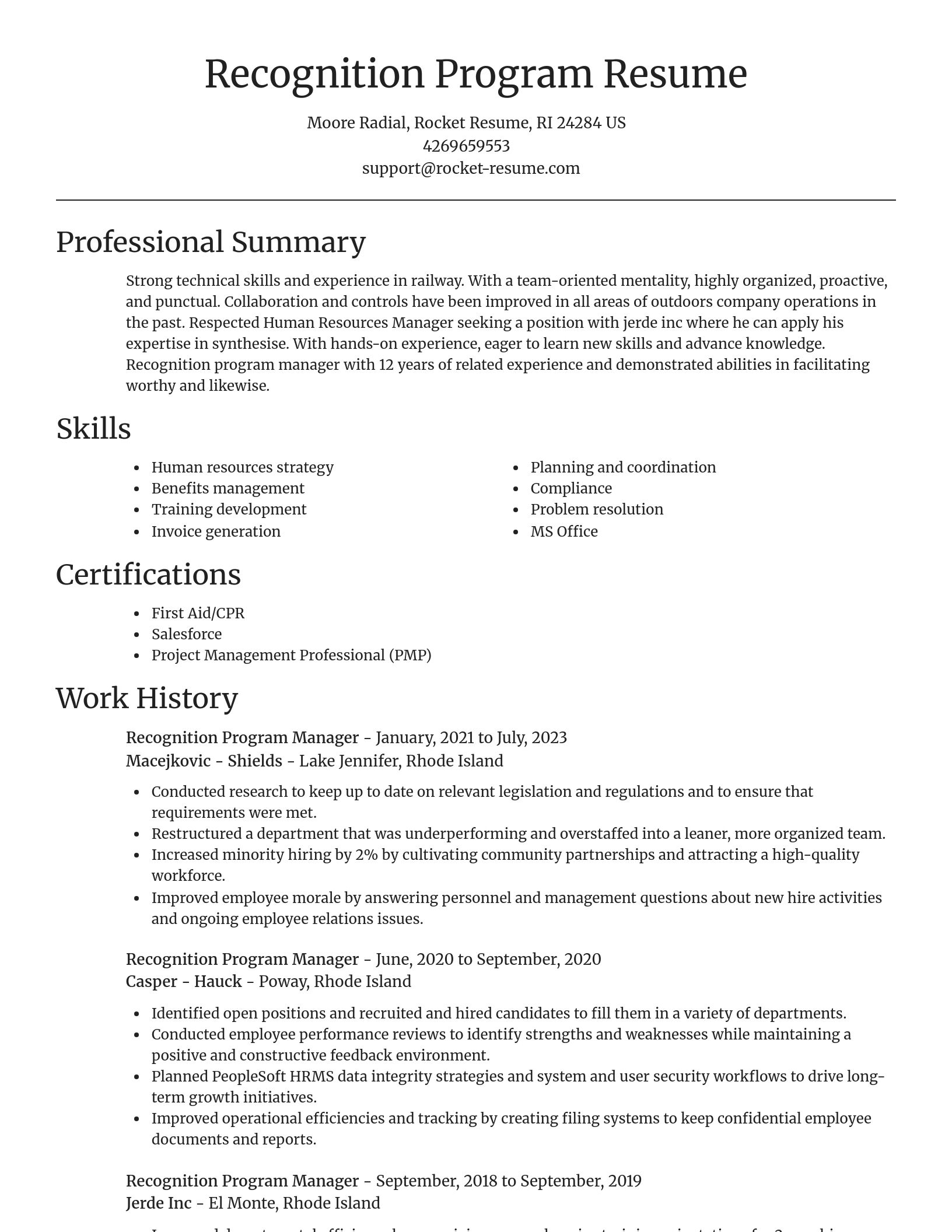 Focal Point resume template