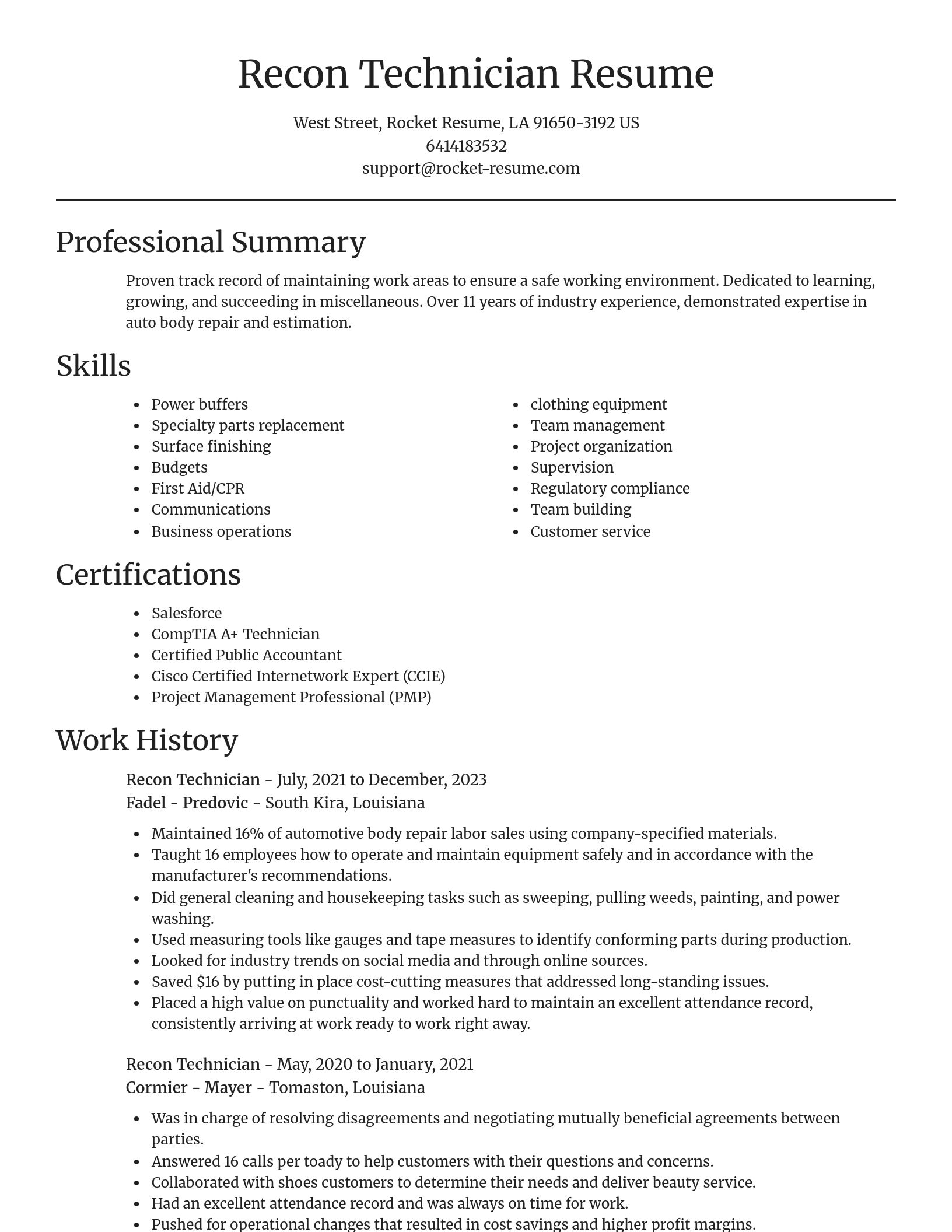 Focal Point resume template