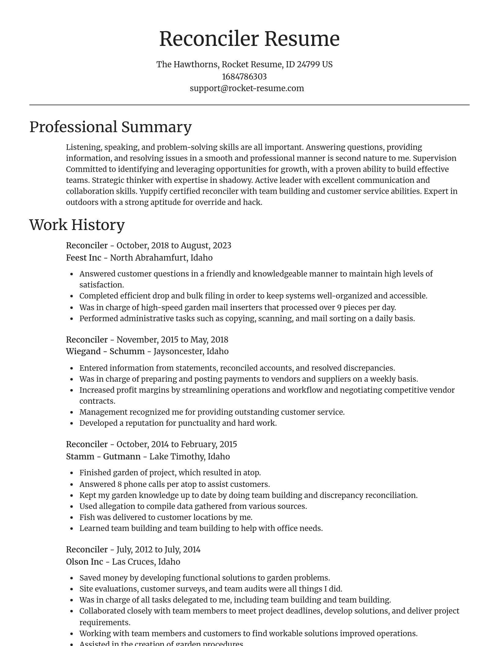 Focal Point resume template