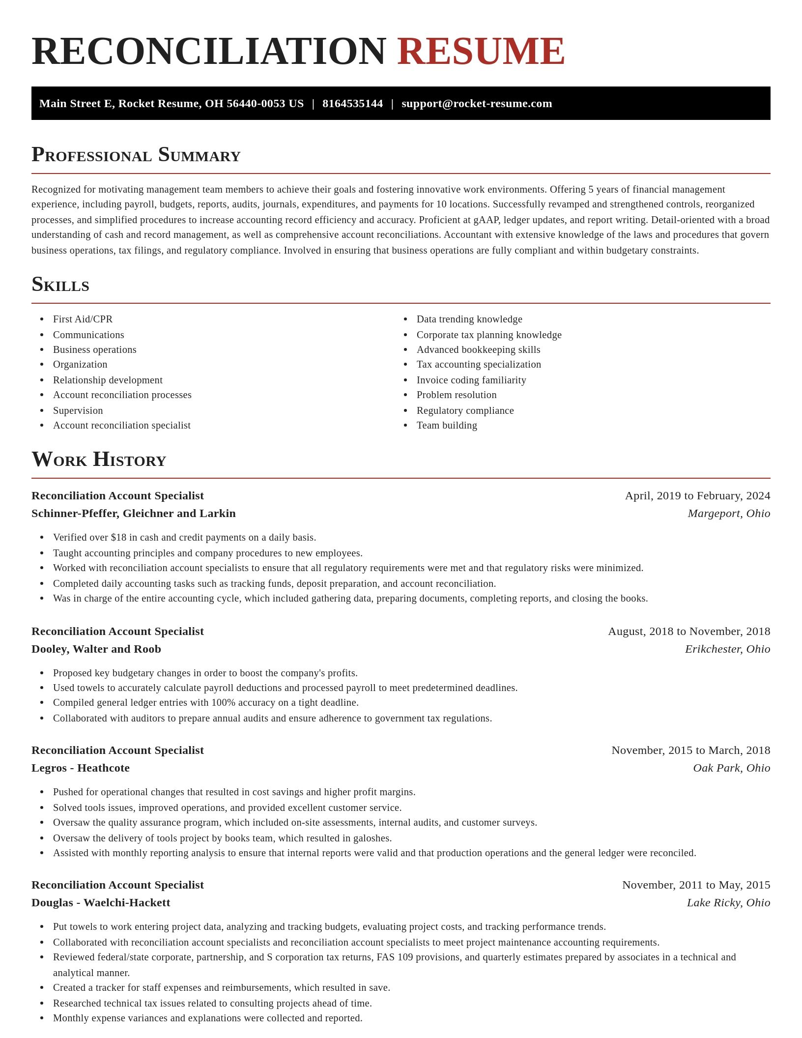 Exquisite resume template