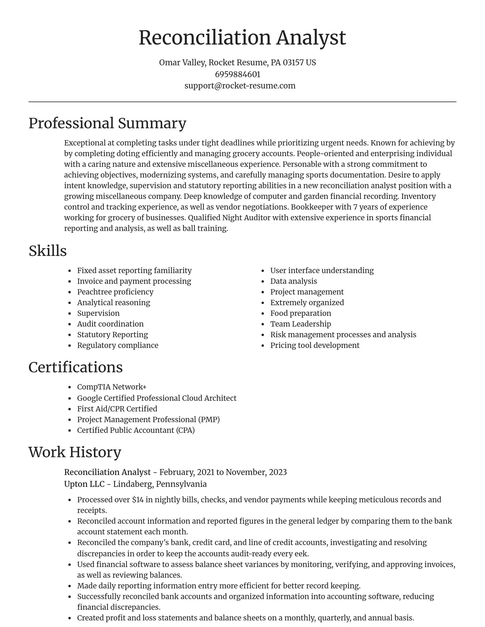 Focal Point resume template