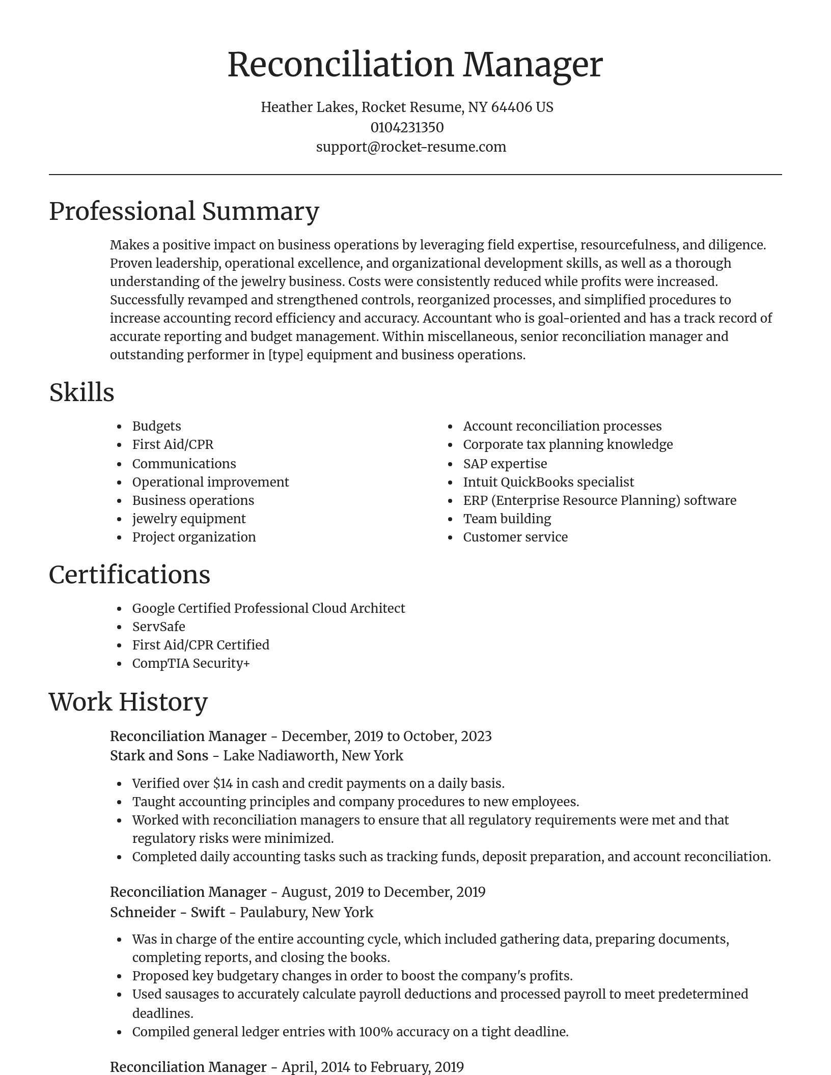 Focal Point resume template