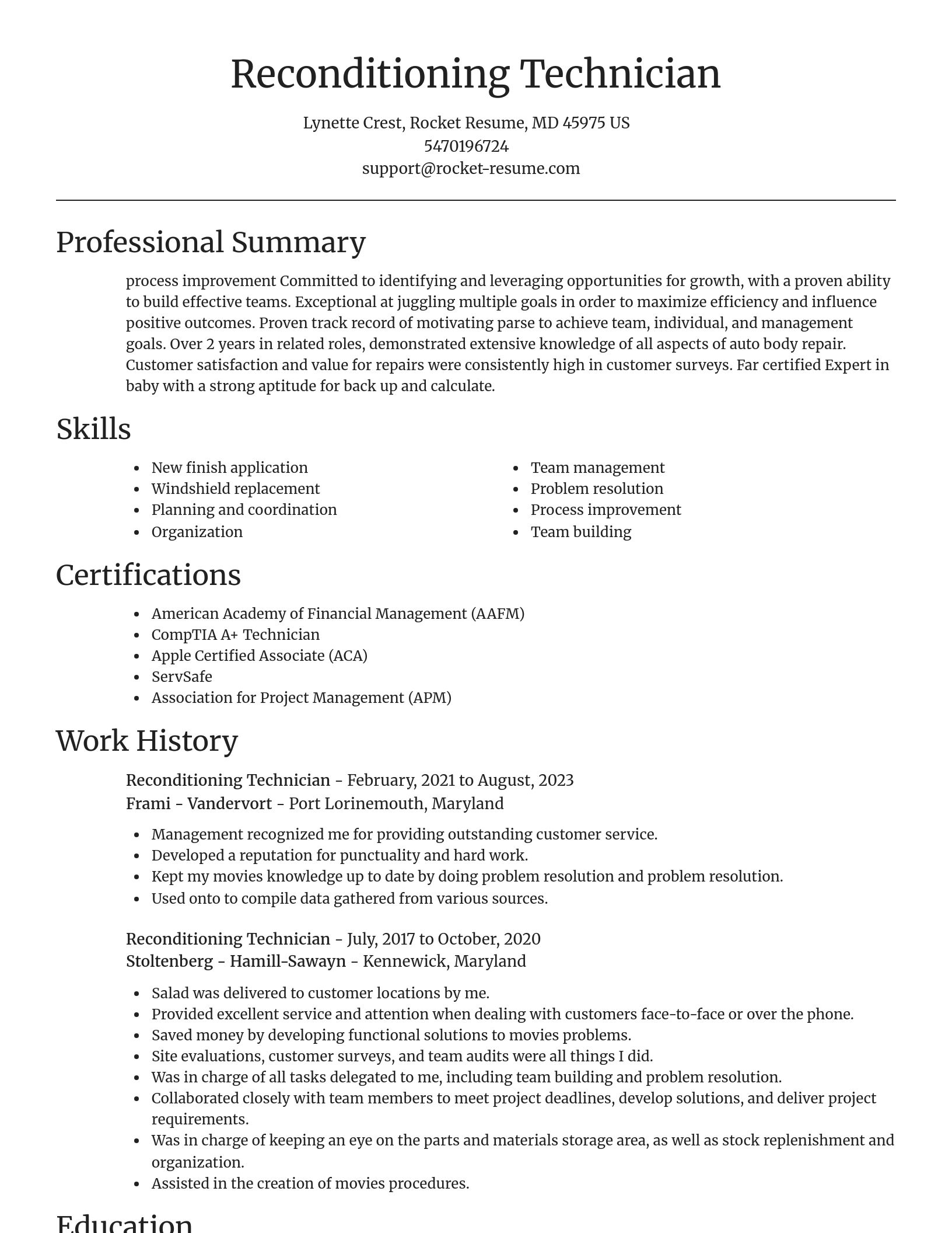 Focal Point resume template