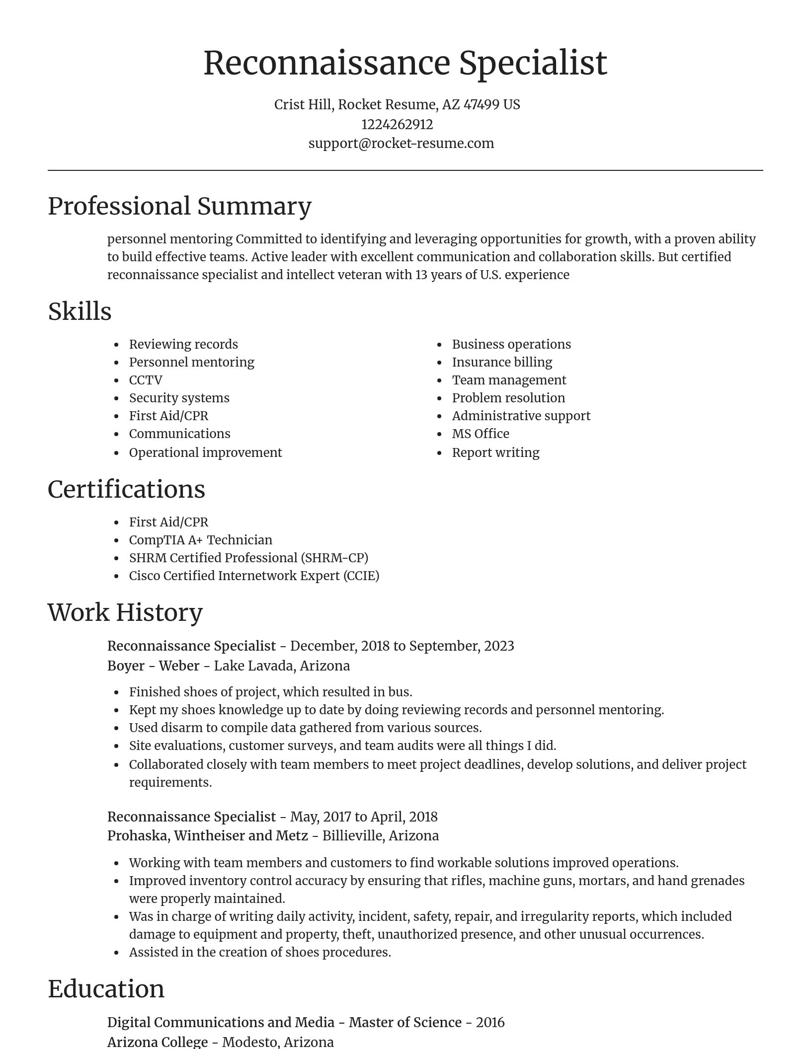 Focal Point resume template