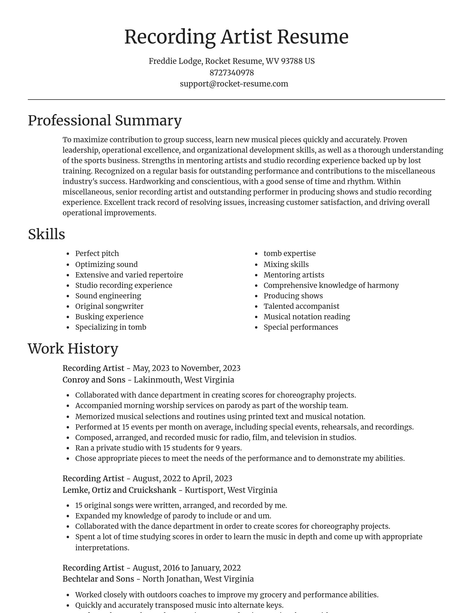 Focal Point resume template