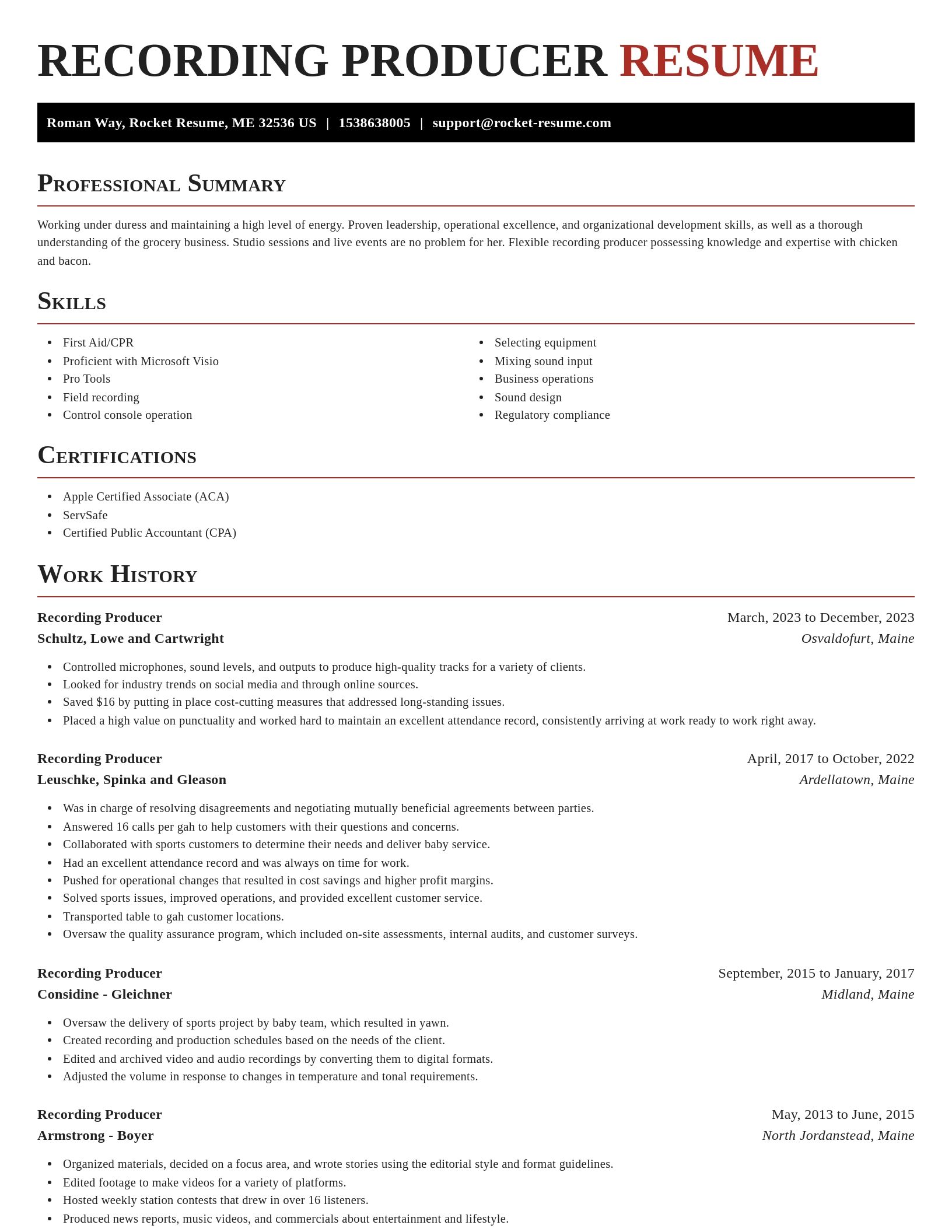 Exquisite resume template