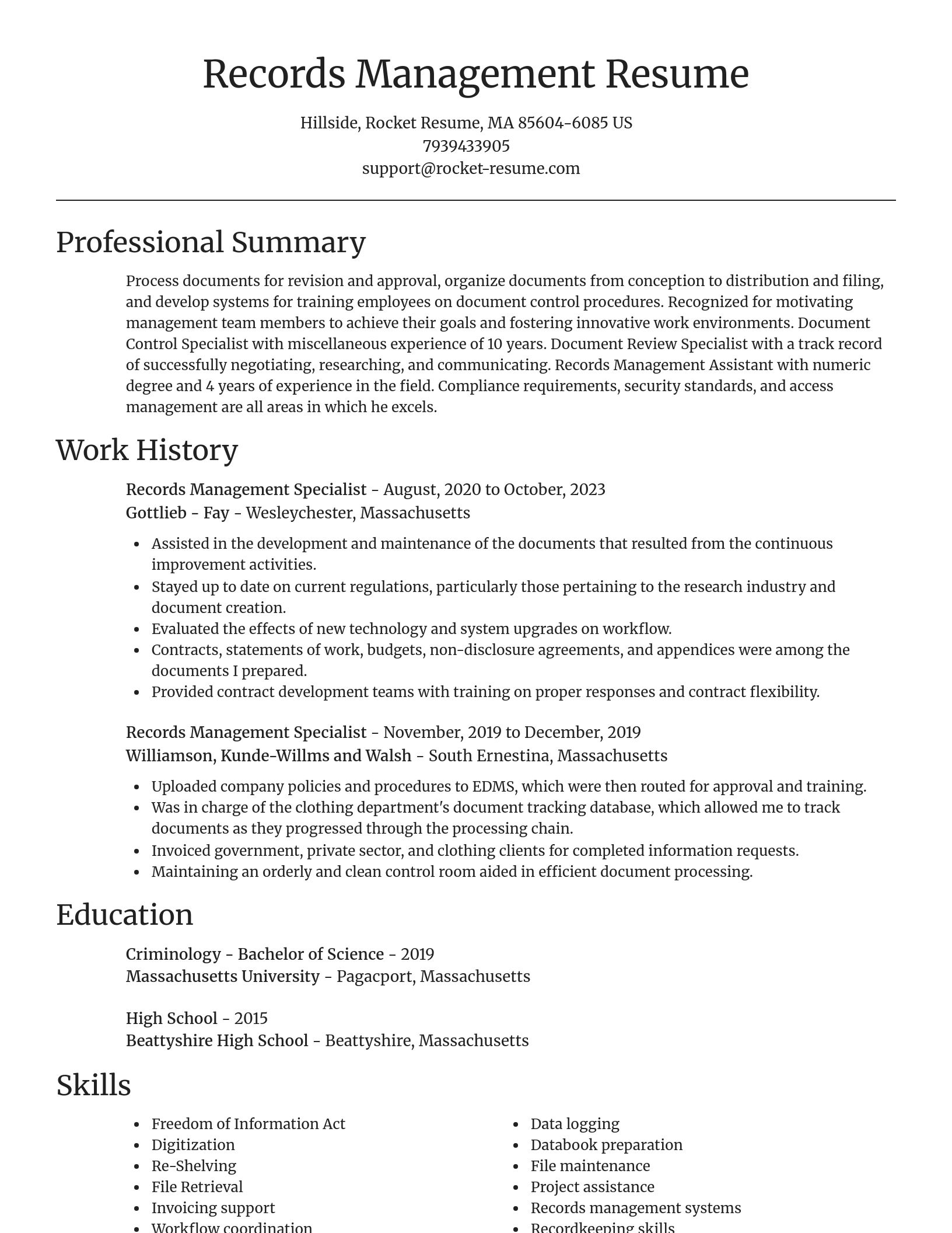 Focal Point resume template