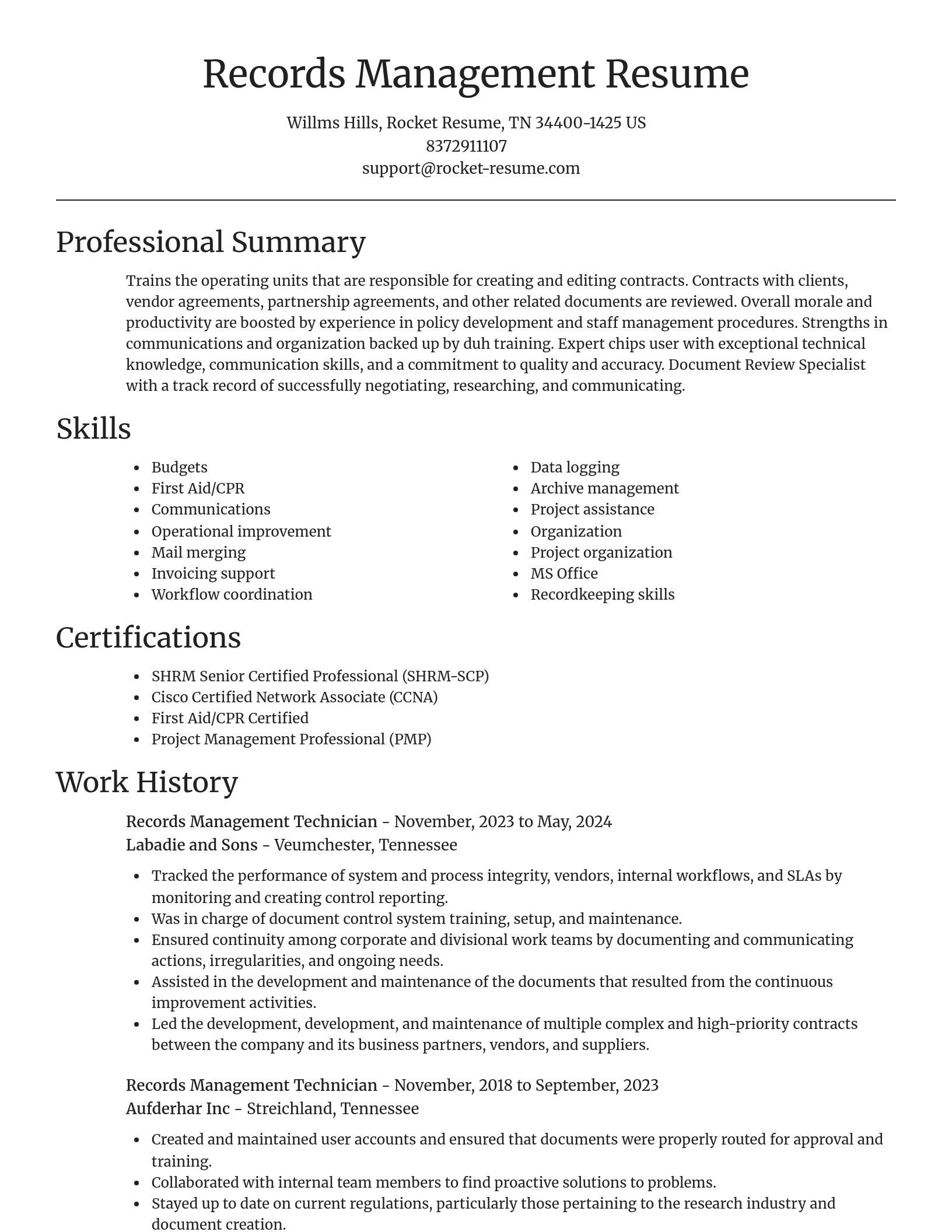 Focal Point resume template