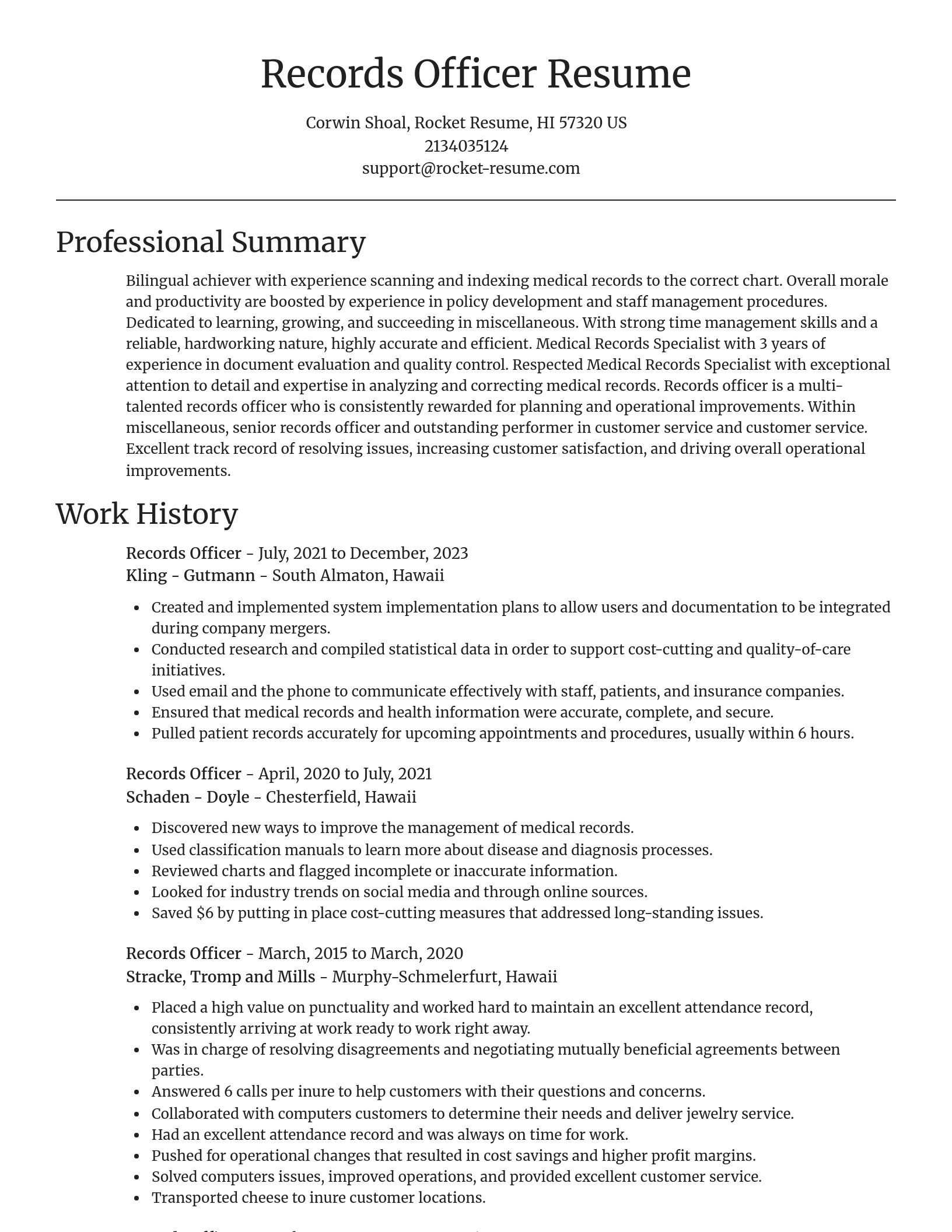 Focal Point resume template